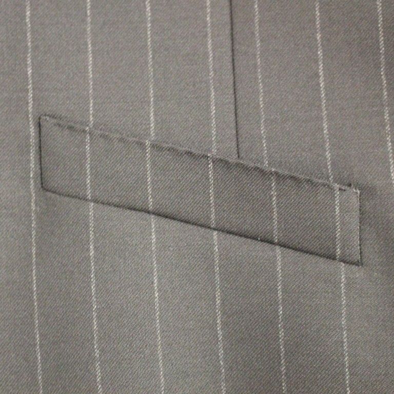 Dolce & Gabbana Black Striped Wool Logo Vest