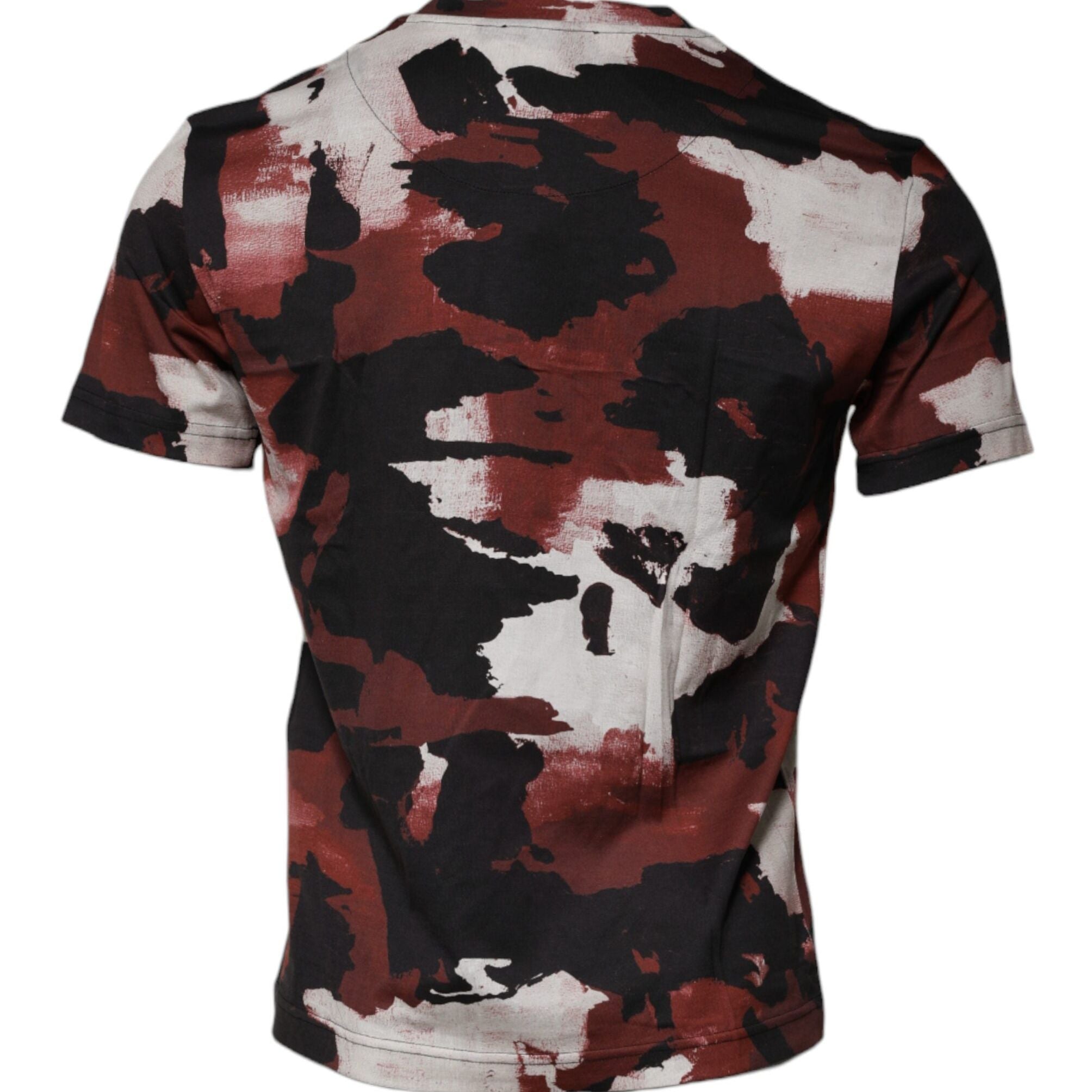 Dolce & Gabbana Multicolor Camouflage Crew Neck T-shirt