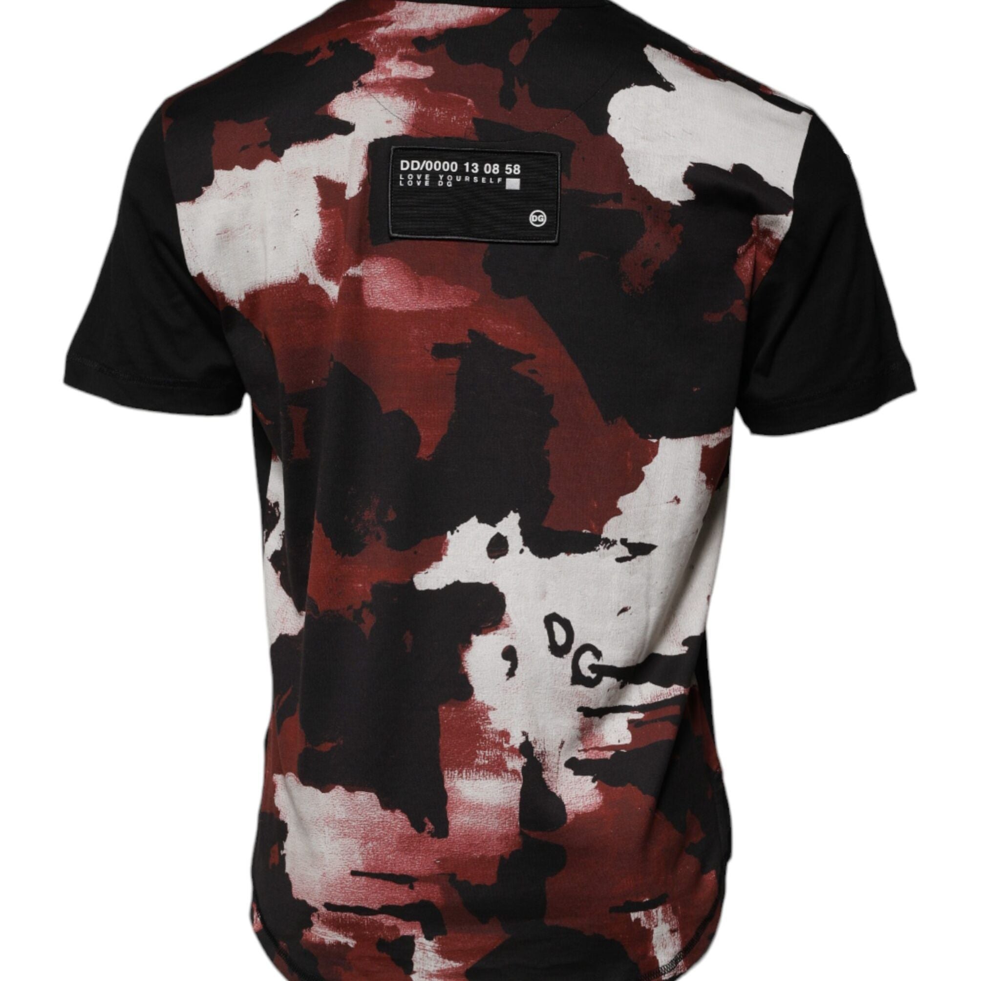Dolce & Gabbana Multicolor Camouflage Crew Neck T-shirt