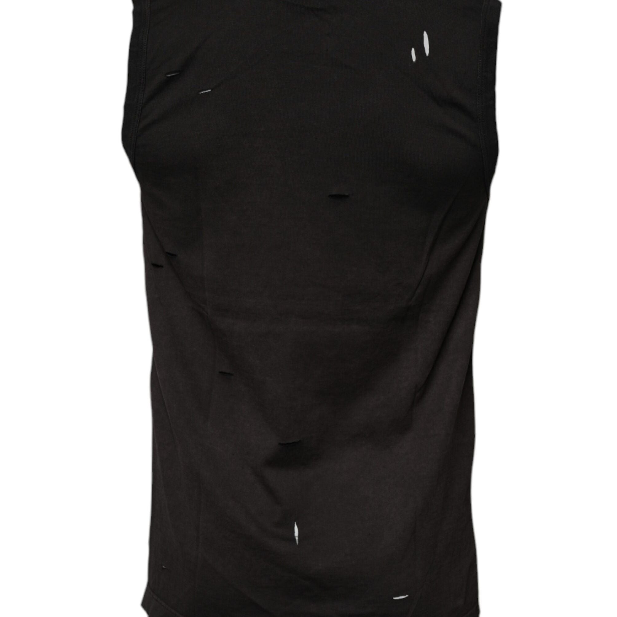 Dolce & Gabbana Black Sleeveless Round Neck Tank T-shirt