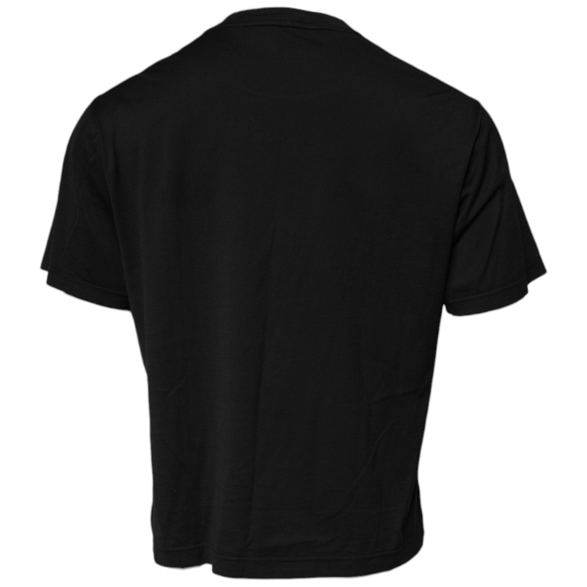 Dolce & Gabbana Black DG Logo Cotton Crew Neck T-shirt