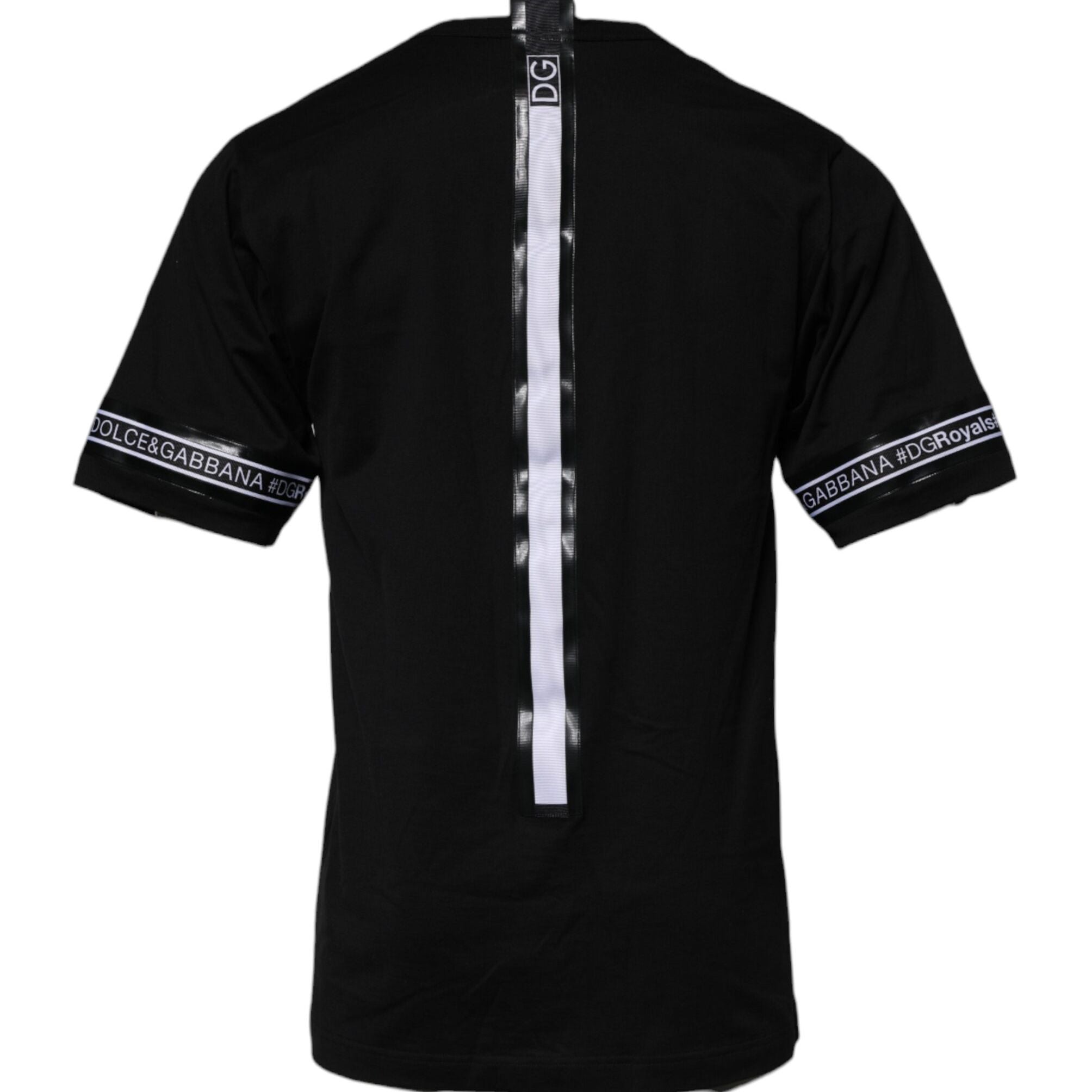 Dolce & Gabbana Black #DGMILLENNIALS Cotton Crew Neck T-shirt