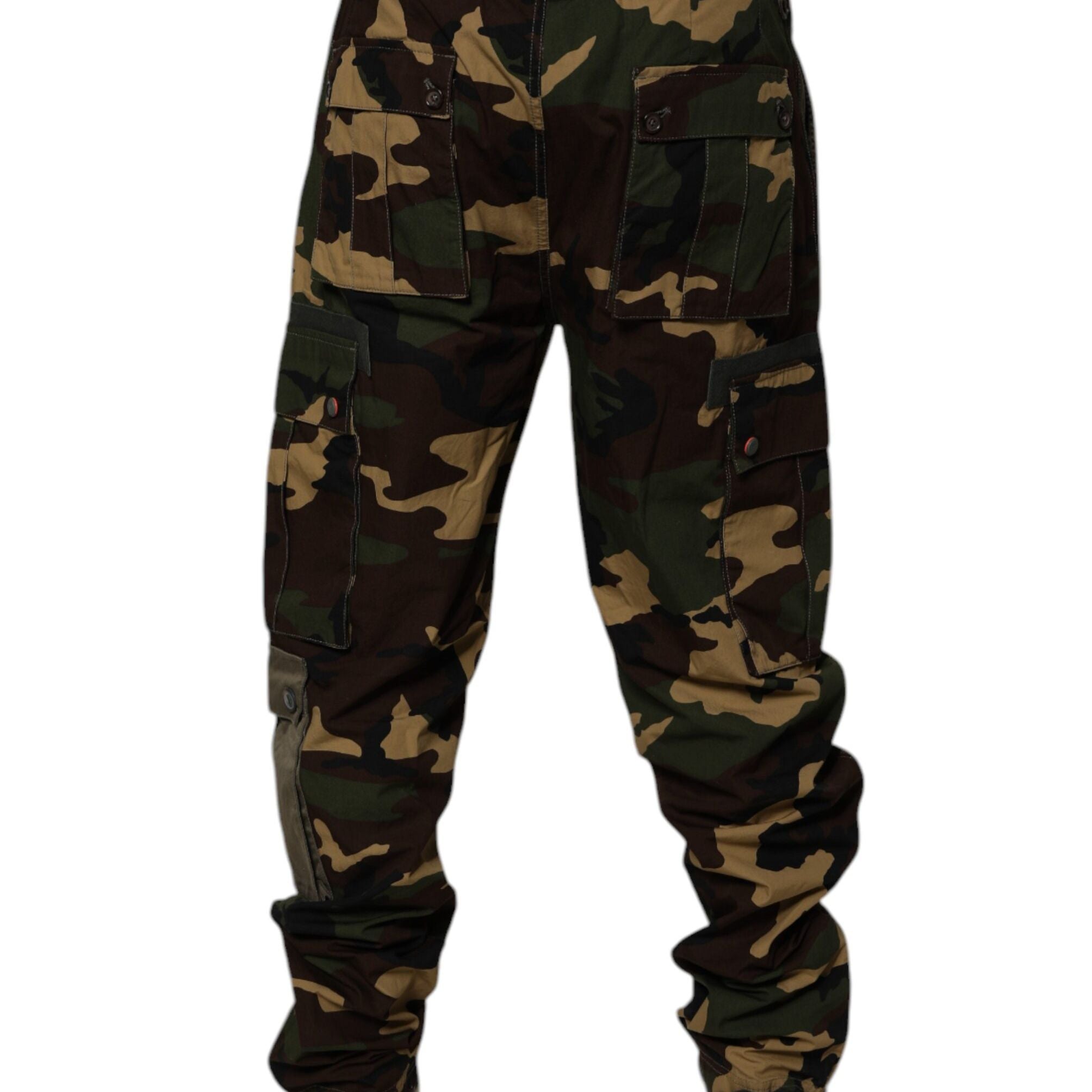 Dolce & Gabbana Multicolor Patchwork Camouflage Cargo Pants