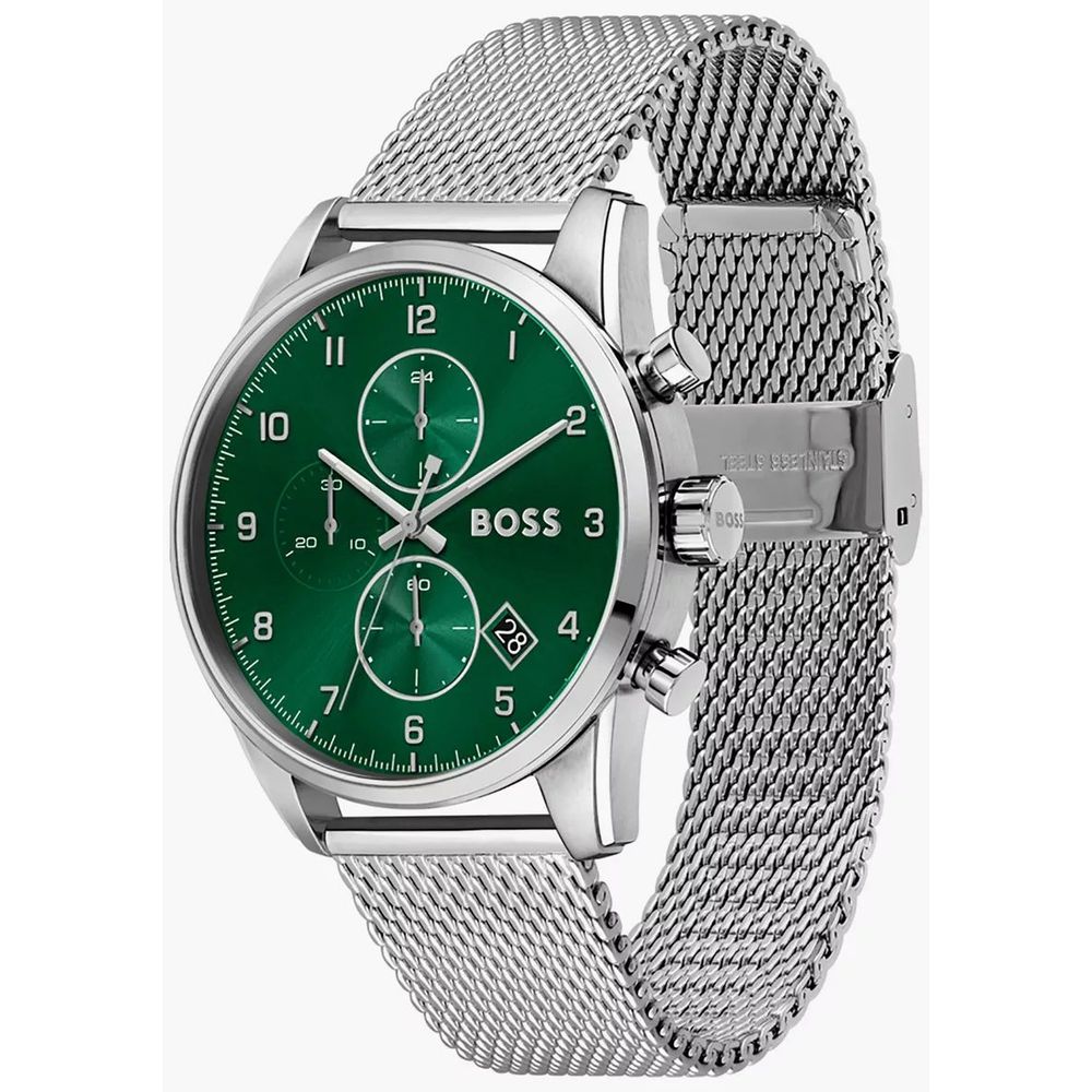 Hugo Boss Silver Stainless Steel Dress Watch