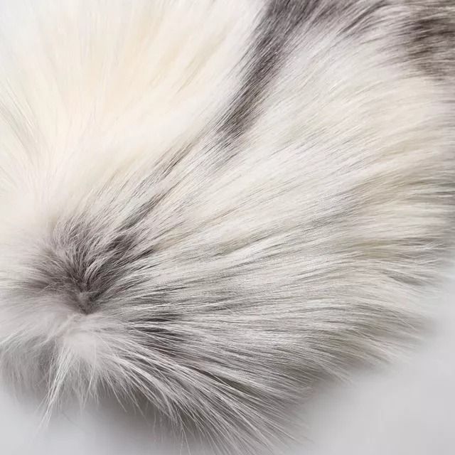 Dolce & Gabbana White Fox Fur Neck Wrap Warmer Winter Scarf