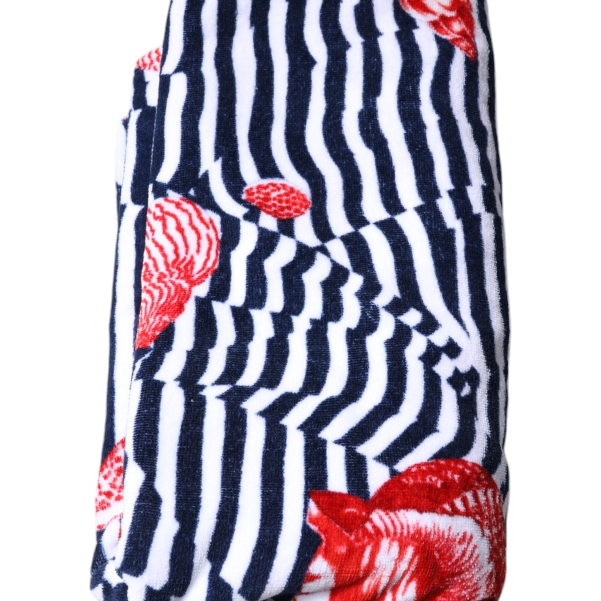 Dolce & Gabbana Multicolor Stripes Seashells Beach Towel