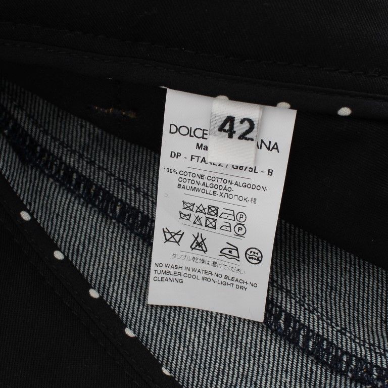 Dolce & Gabbana Blue Denim Cotton CAPRI Torero Jeans