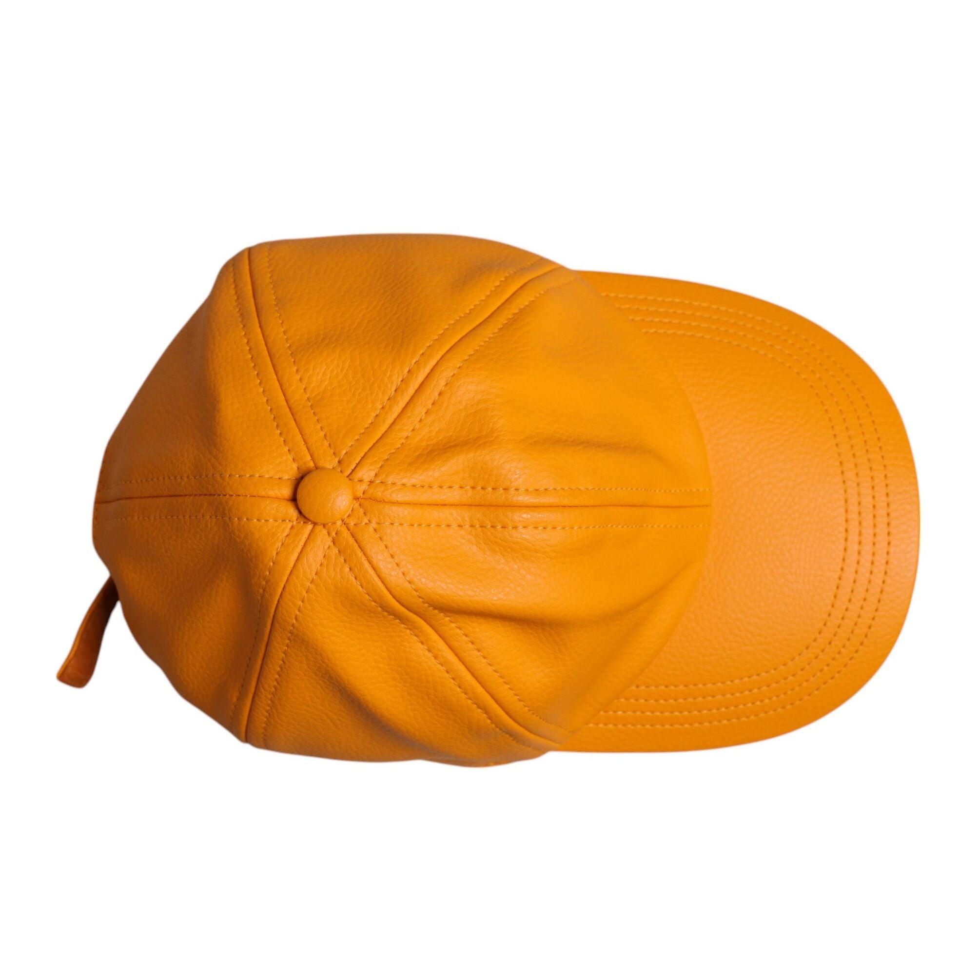Dolce & Gabbana Orange Cotton 6 Panels Baseball Cap