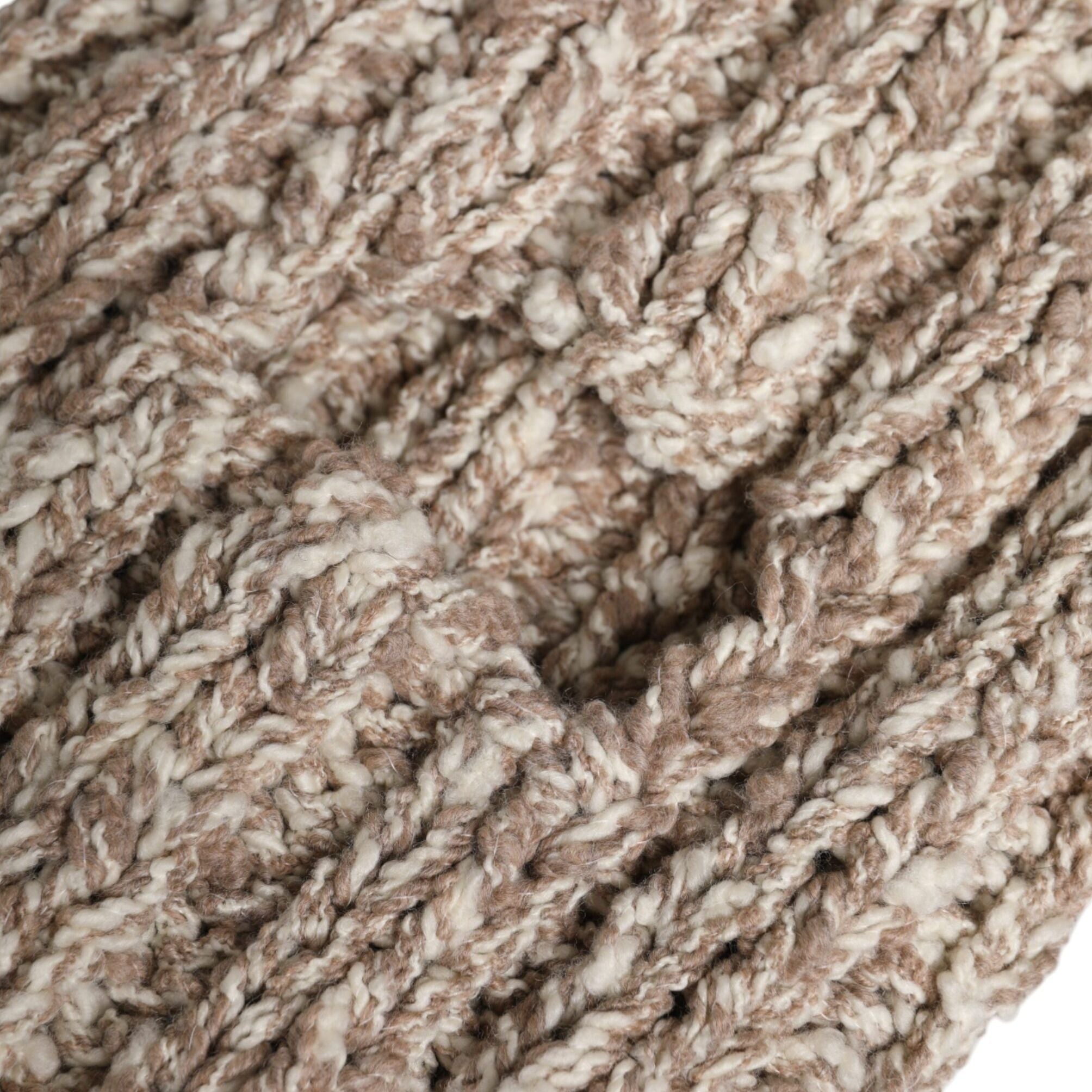 Dolce & Gabbana Beige Wool Knitted Ski Mask Balaclava Hat