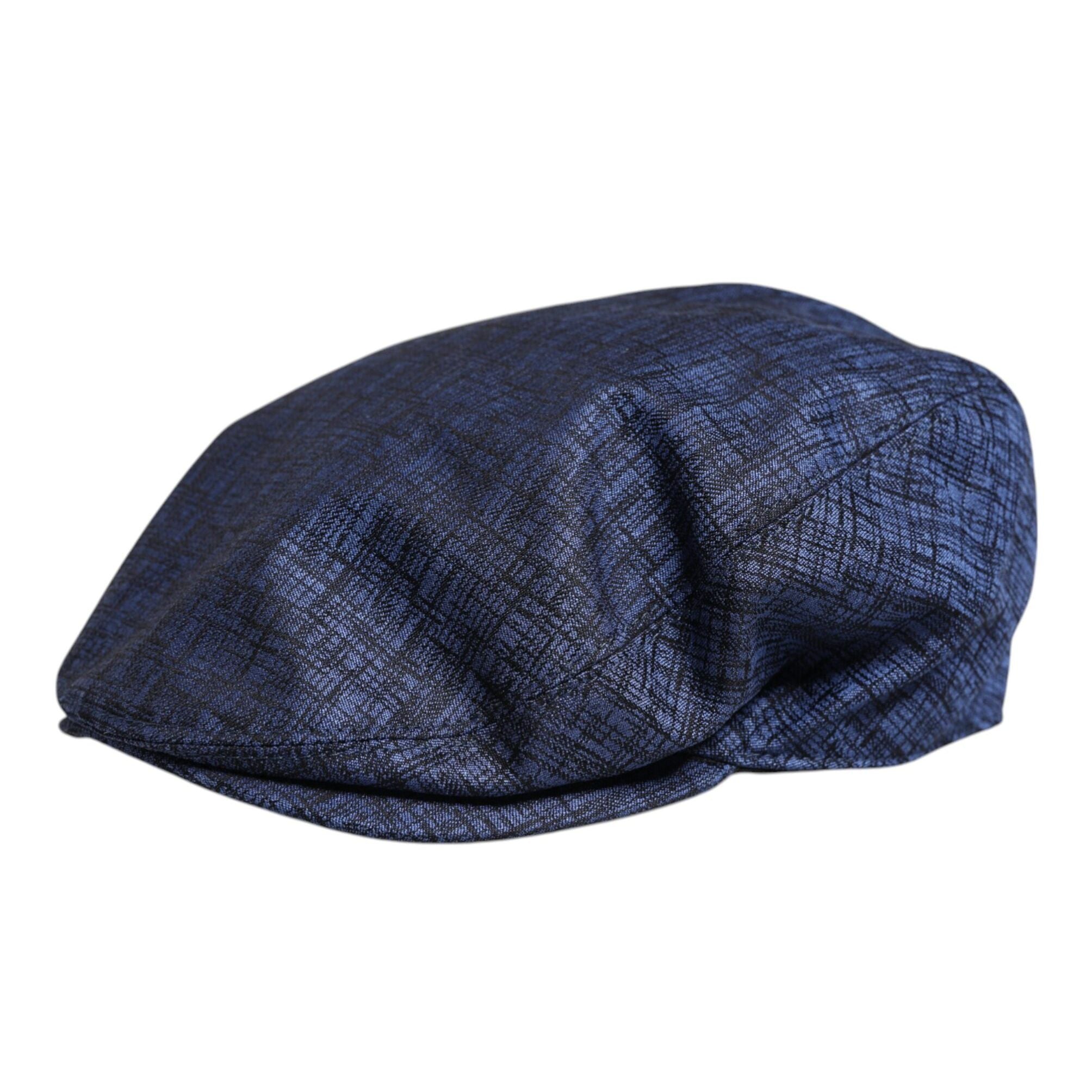 Dolce & Gabbana Blue Cotton Stretch Newsboy Hat