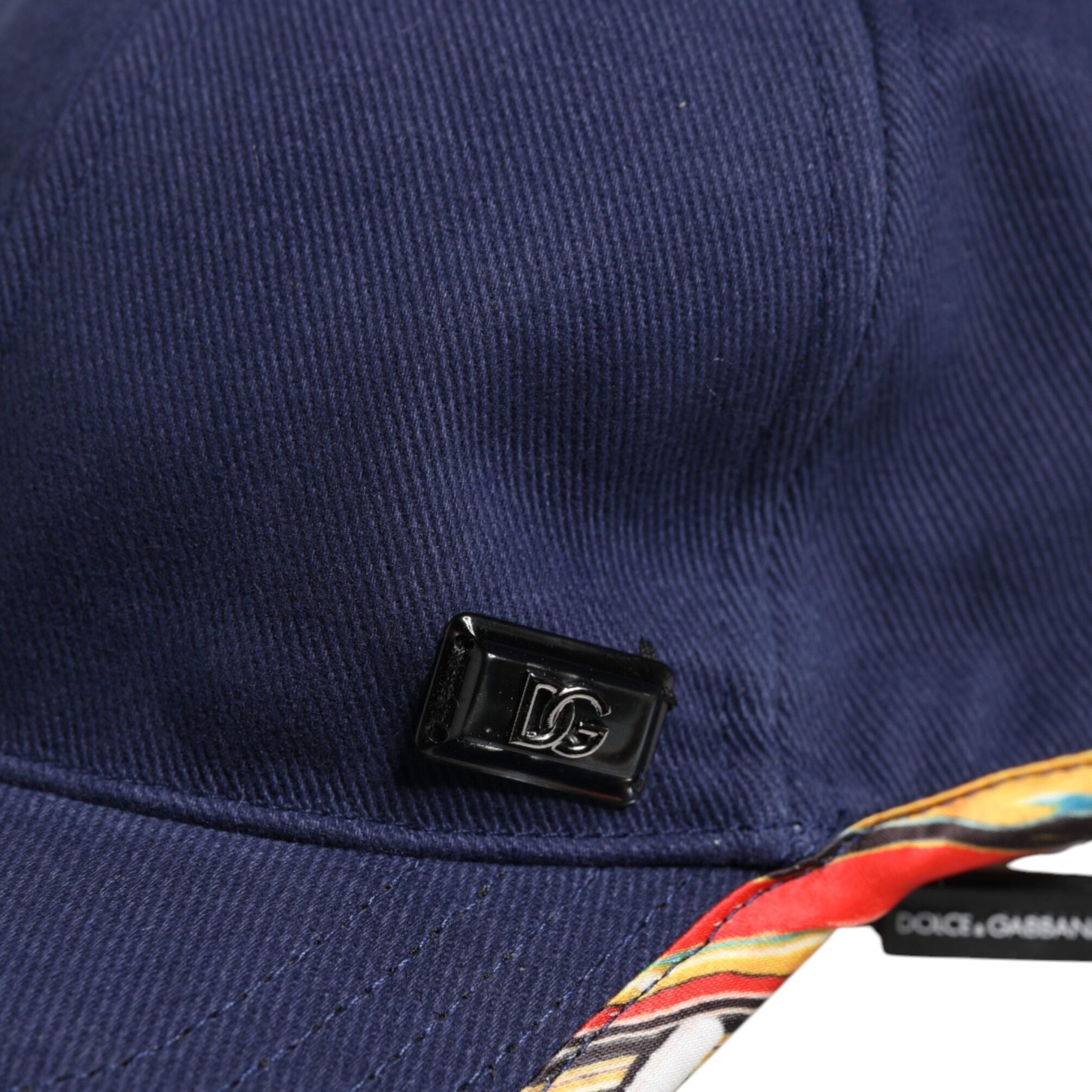 Dolce & Gabbana Blue Cotton 6 Panels Baseball Cap