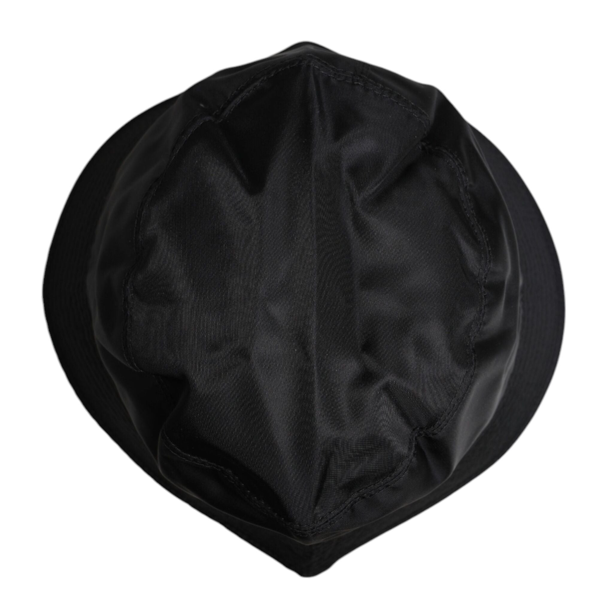 Dolce & Gabbana Black Cotton Wide Brim Bucket Hat
