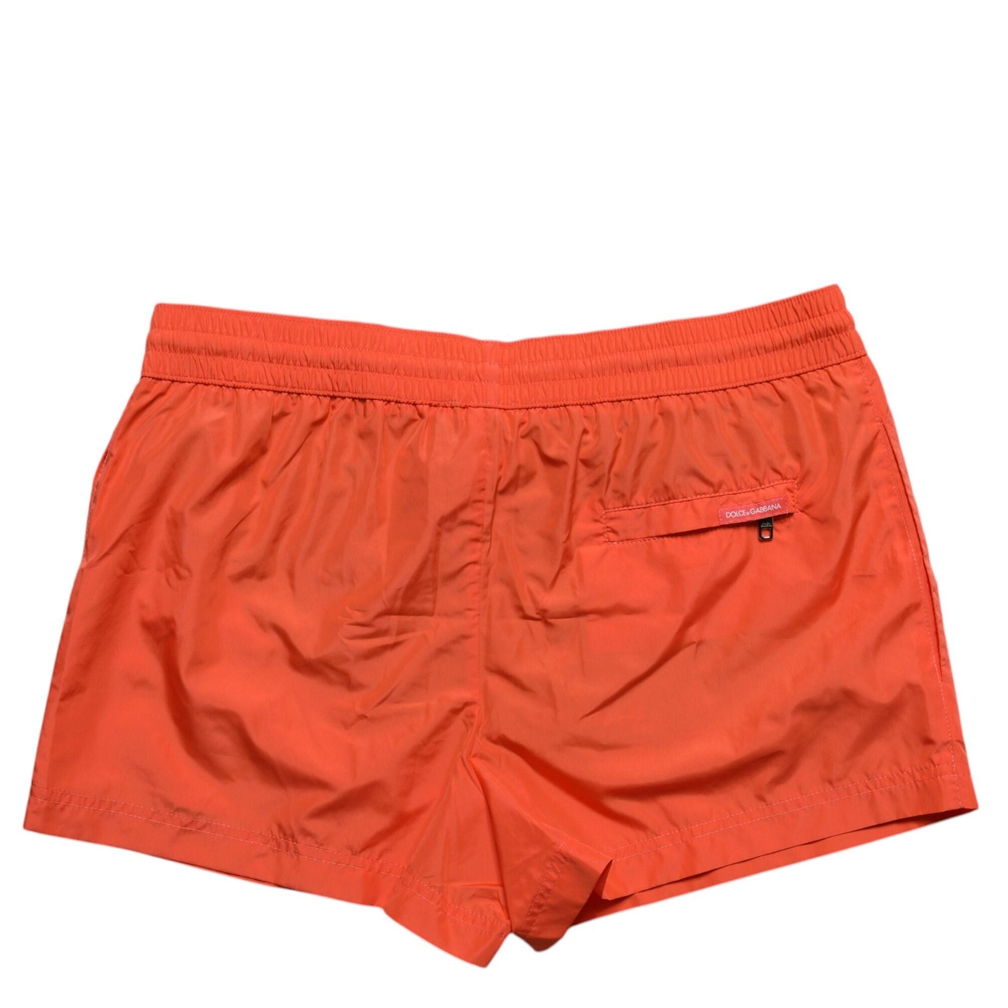 Dolce & Gabbana Orange Polyester Beachwear Shorts 2Pc Swimwear