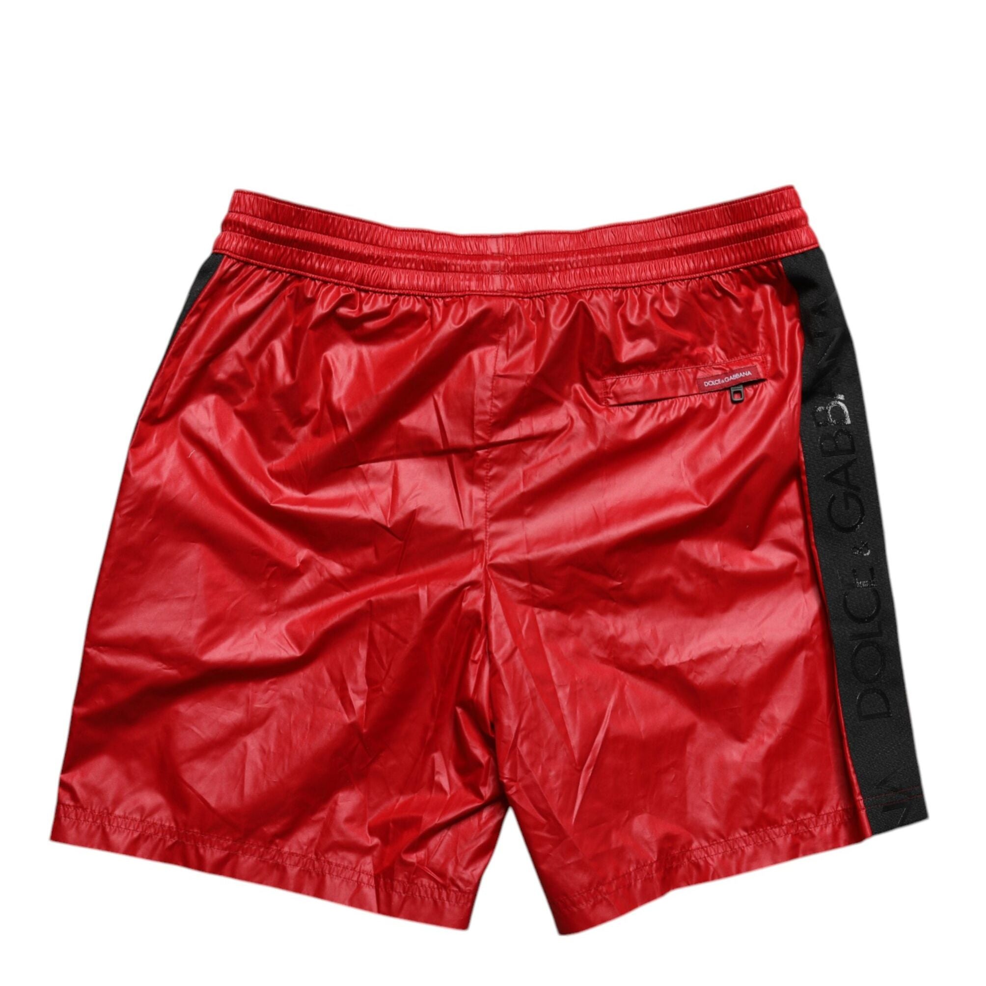 Dolce & Gabbana Red Polyester Beachwear Shorts 2Pc Swimwear