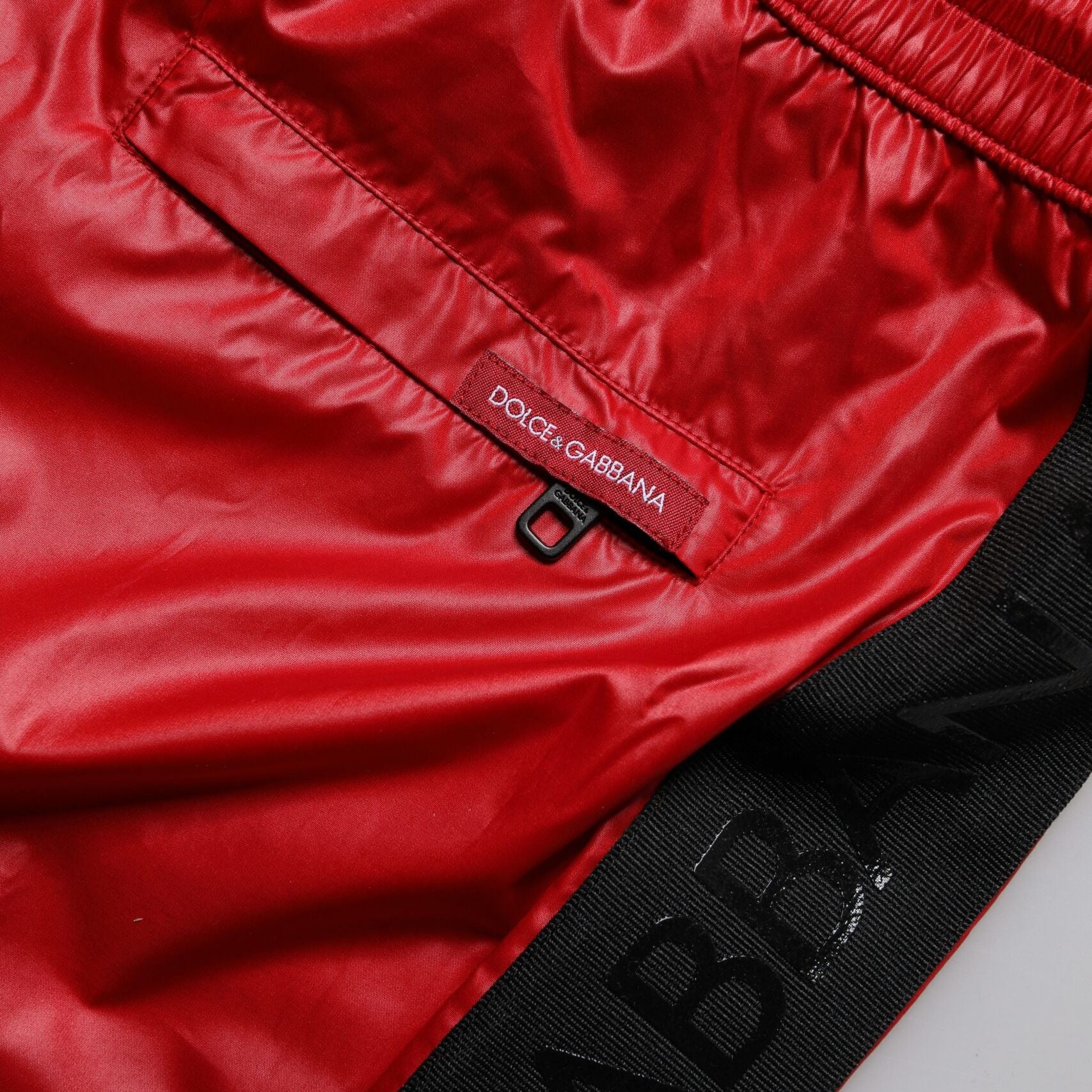 Dolce & Gabbana Red Polyester Beachwear Shorts 2Pc Swimwear