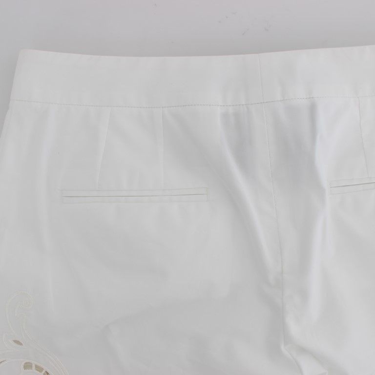 Dolce & Gabbana White Floral Cutout Dress Sicily Pants