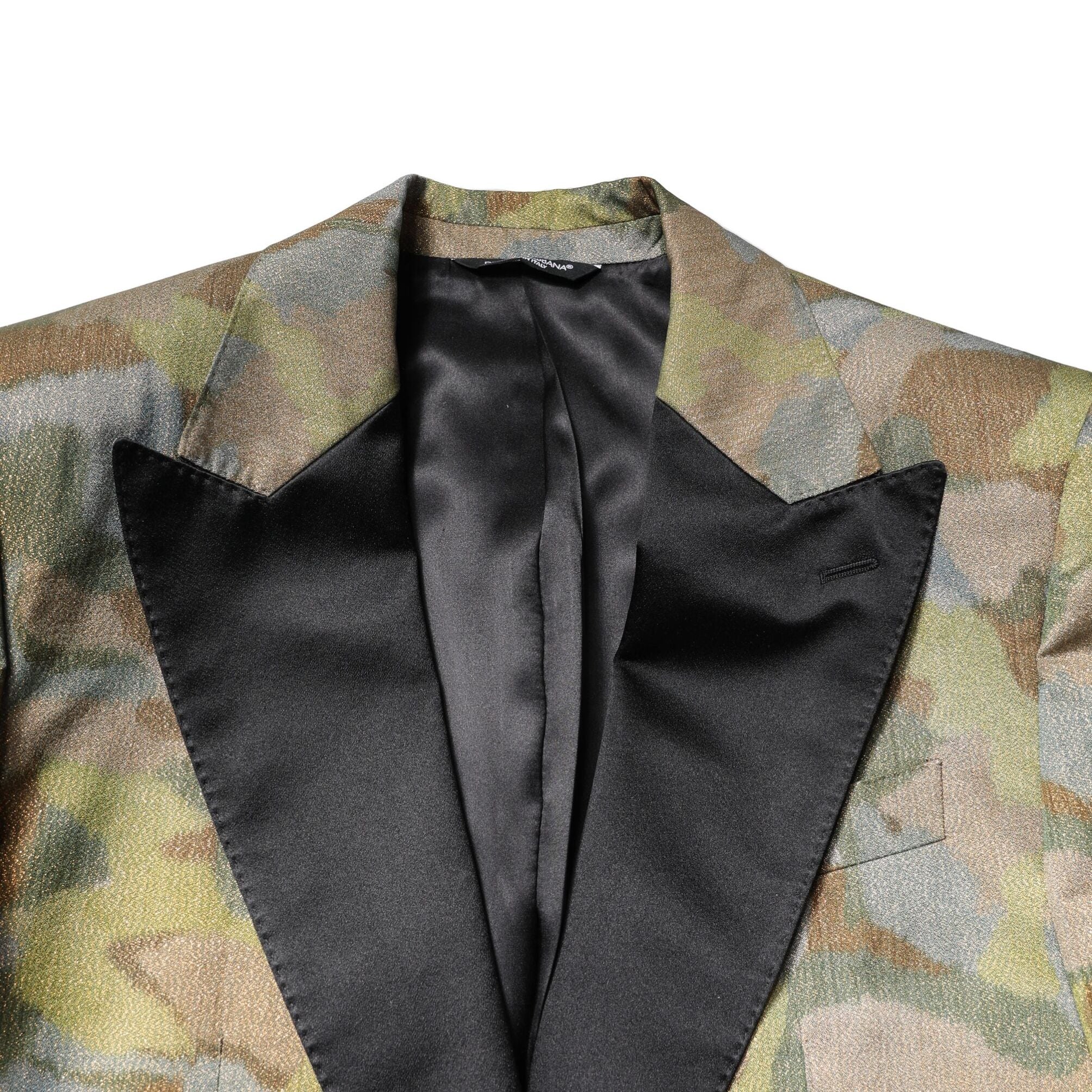 Dolce & Gabbana Multicolor Camouflage SICILIA 3 Piece Suit
