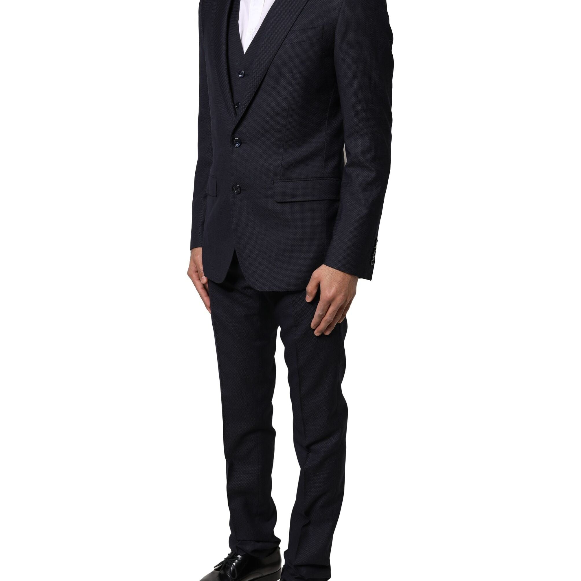 Dolce & Gabbana Black Fantasy MARTINI 3 Piece Formal Suit