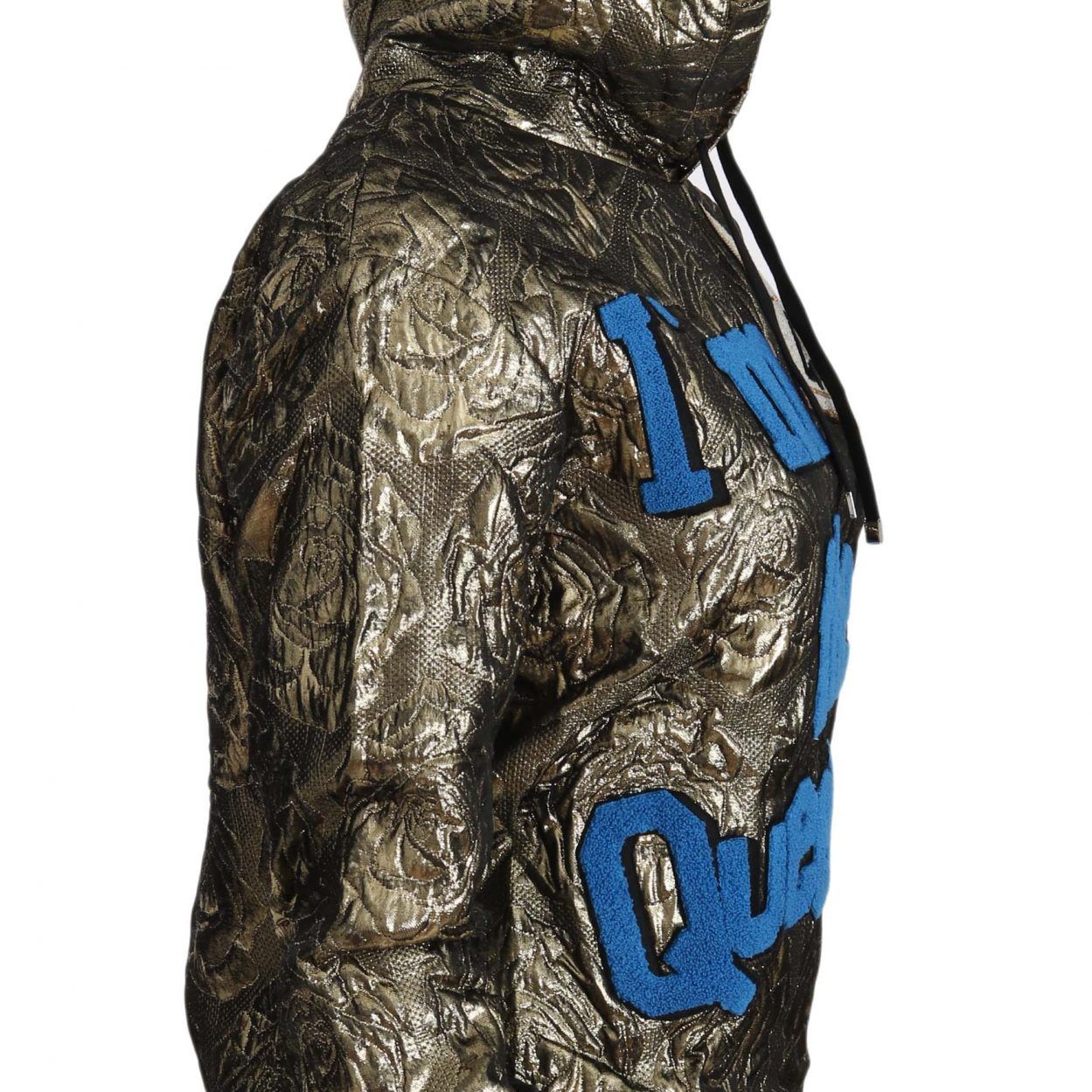 Dolce & Gabbana Im The Queen Jaquard Gold Sweatshirt Hoodie
