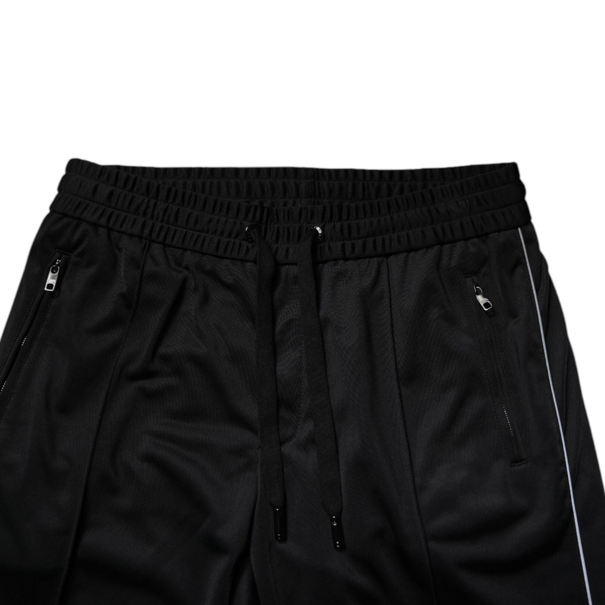 Dolce & Gabbana Black Polyester Men Jogger Sweatpants Pants