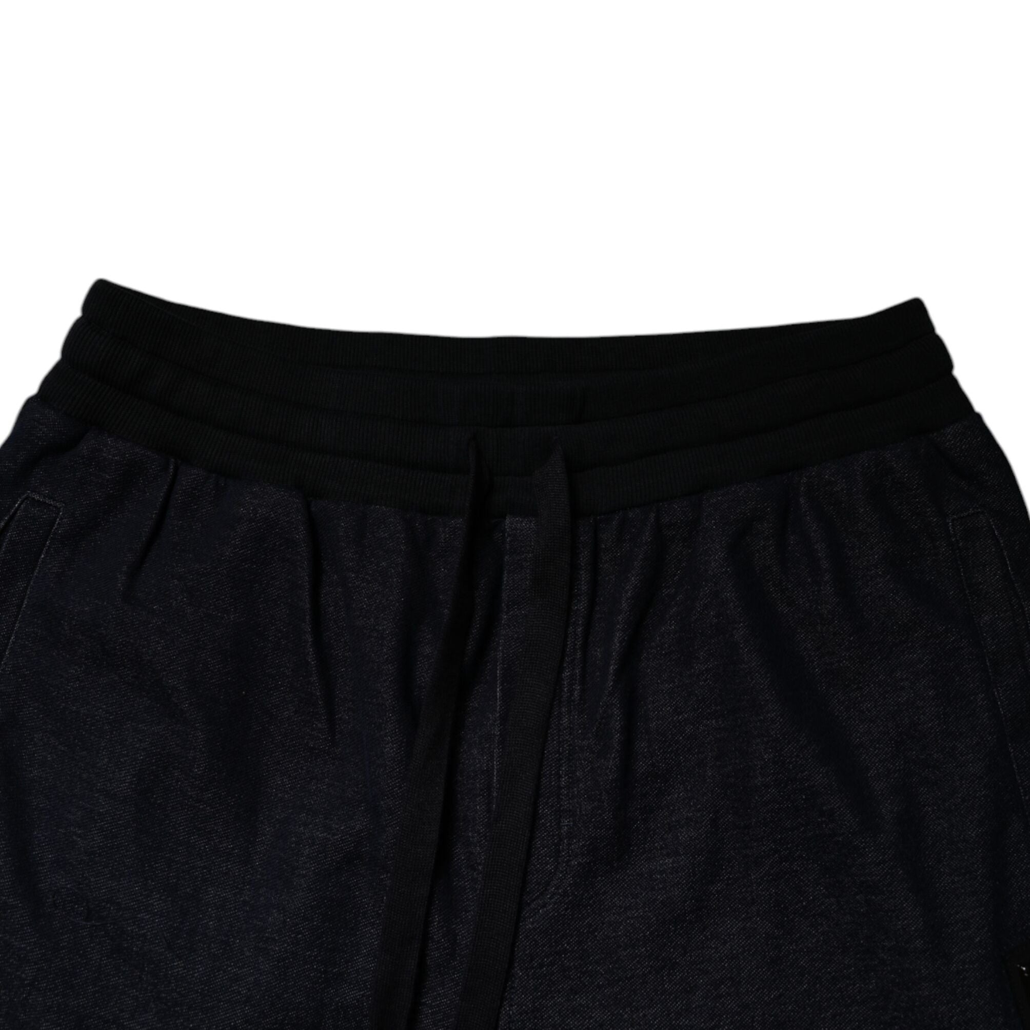 Dolce & Gabbana Black Jacquard Cotton Jogger Sweatpants Pants