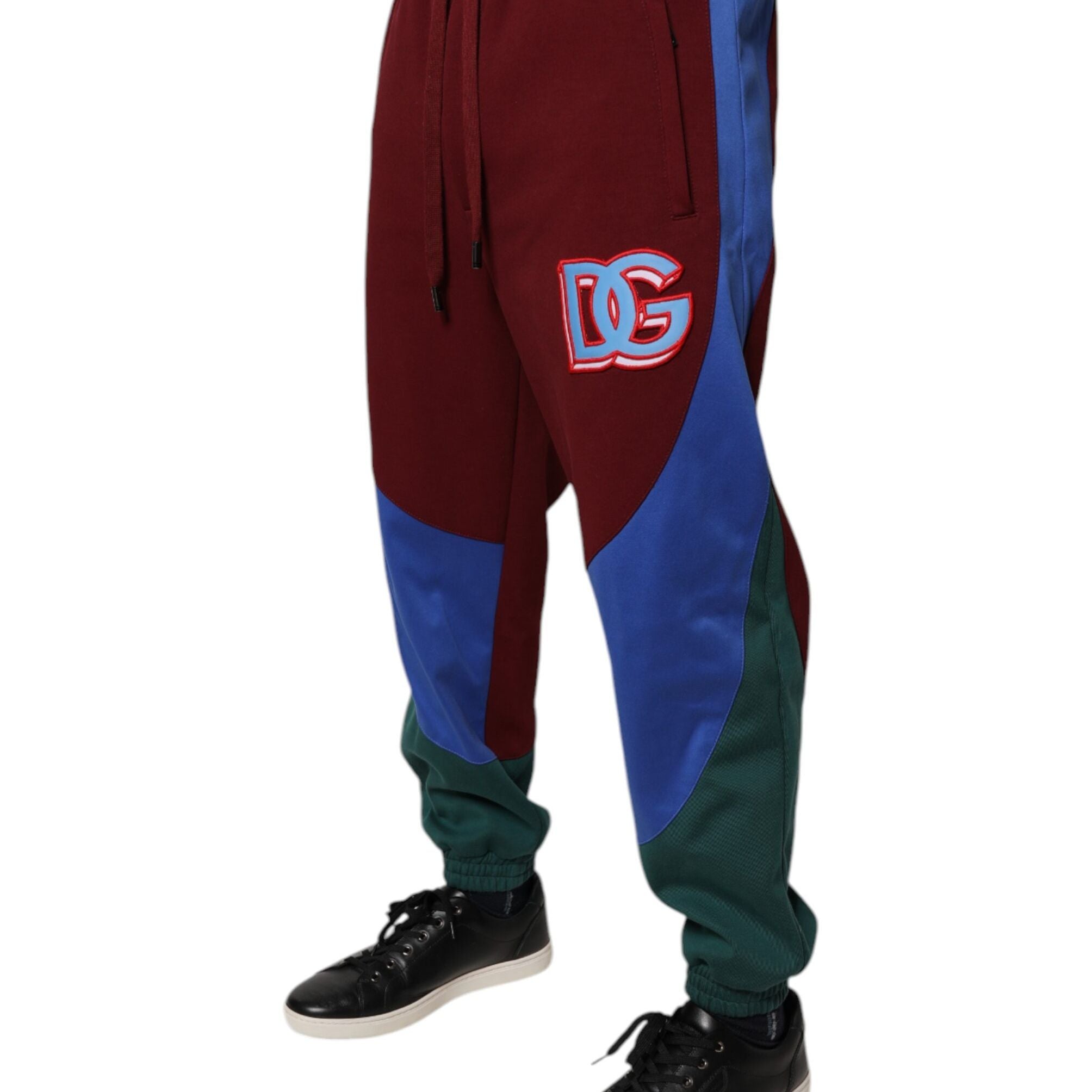 Dolce & Gabbana Multicolor Cotton Men Jogger Sweatpants Pants