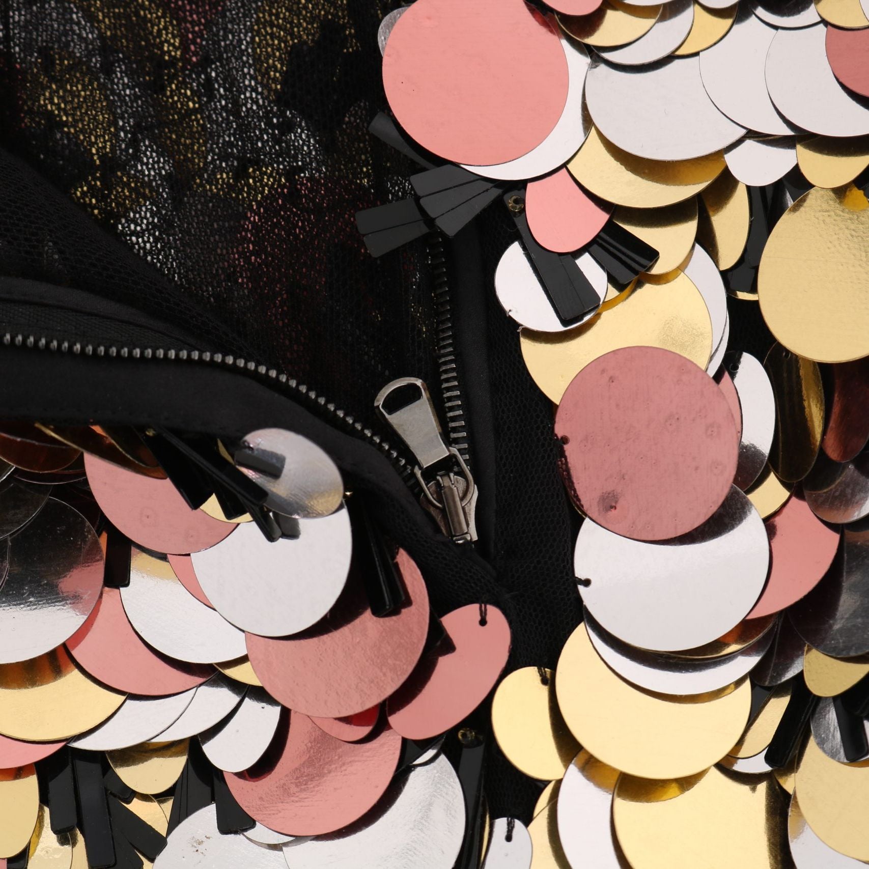 Dolce & Gabbana Gold Sequined Peplum High Waist Skirt