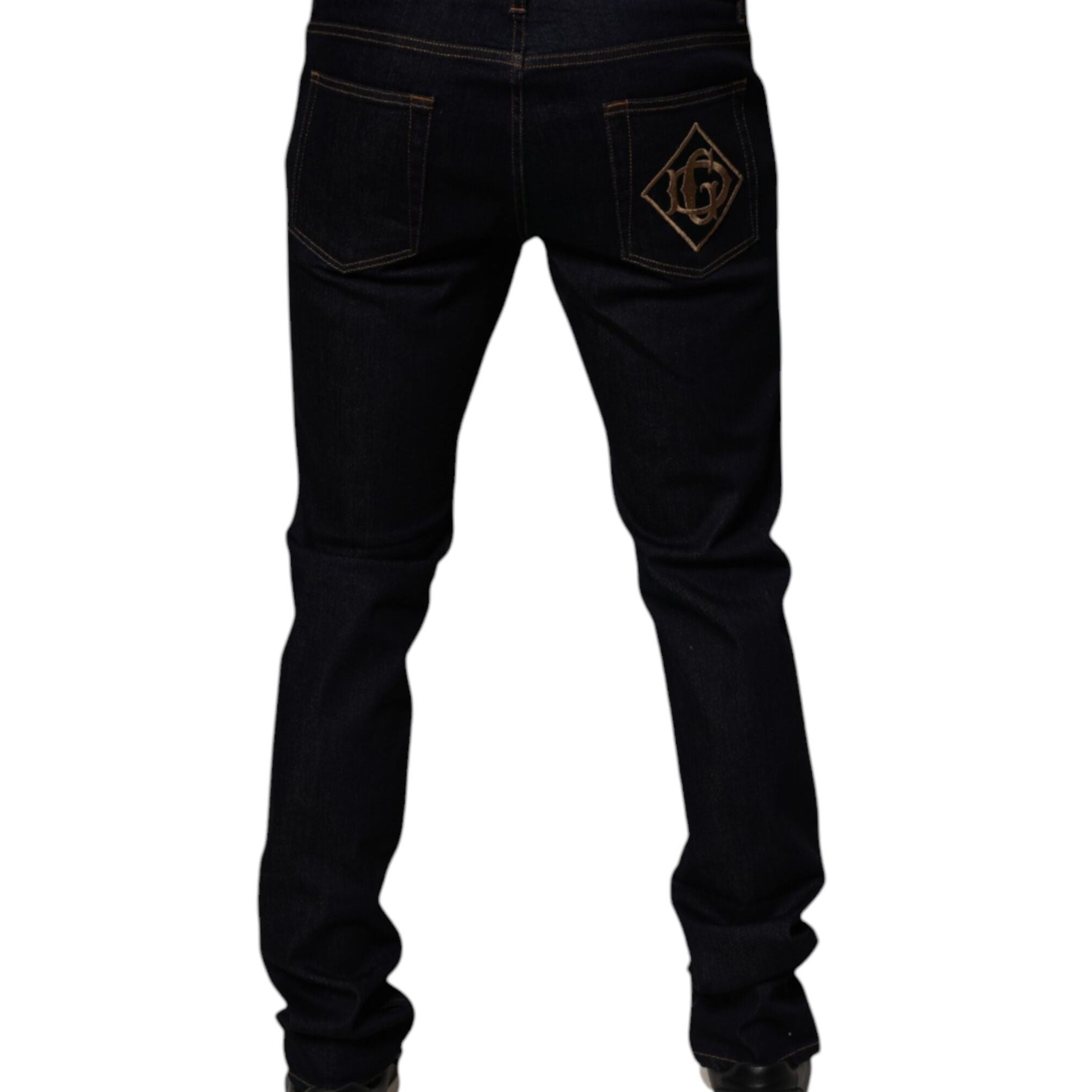Dolce & Gabbana Black Cotton Stretch Men Skinny Denim Jeans