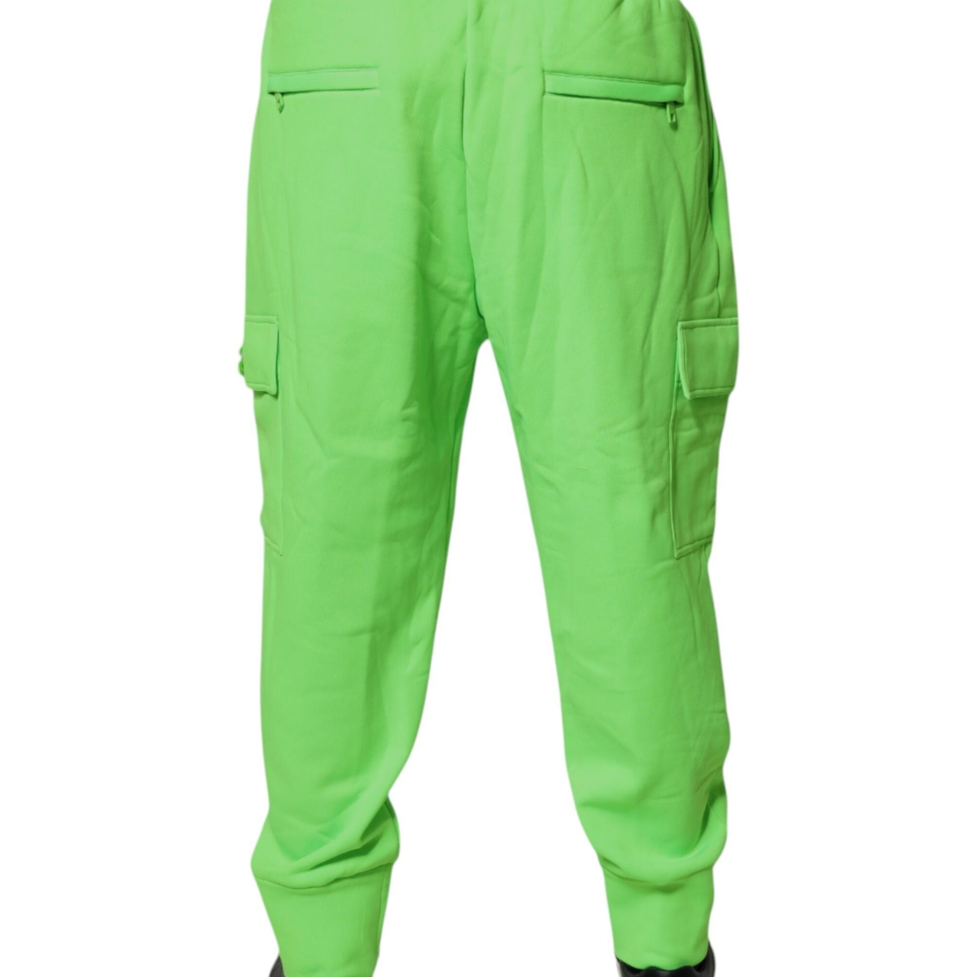 Dolce & Gabbana Neon Green Cargo Jogger Men Sweatpants Pants