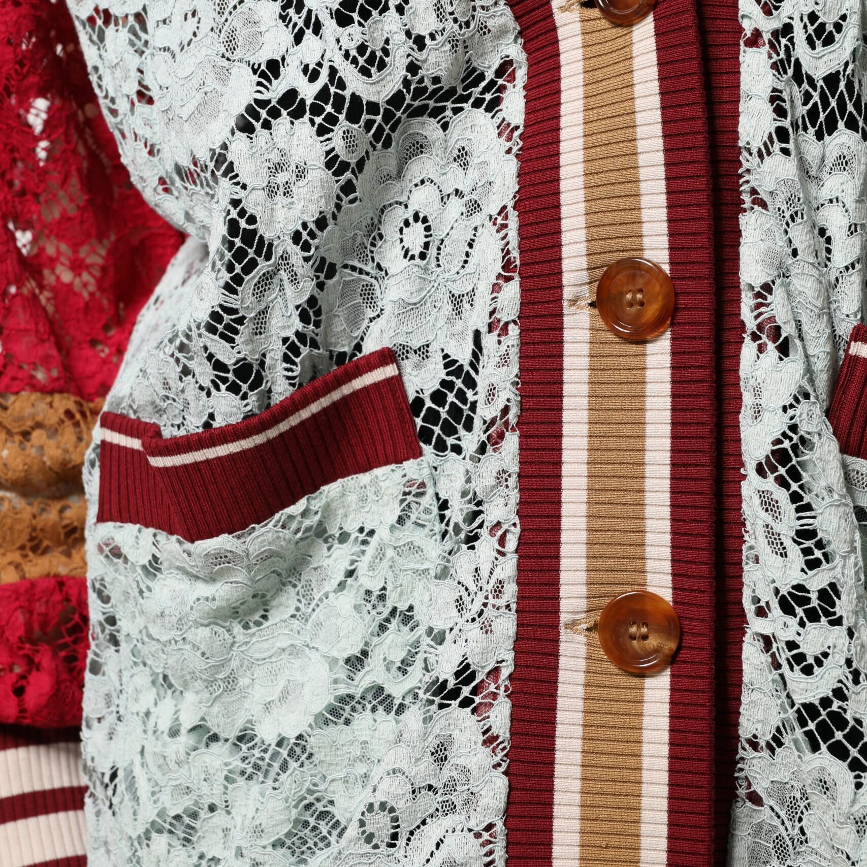 Dolce & Gabbana Multicolor Floral Lace Cardigan Sweater