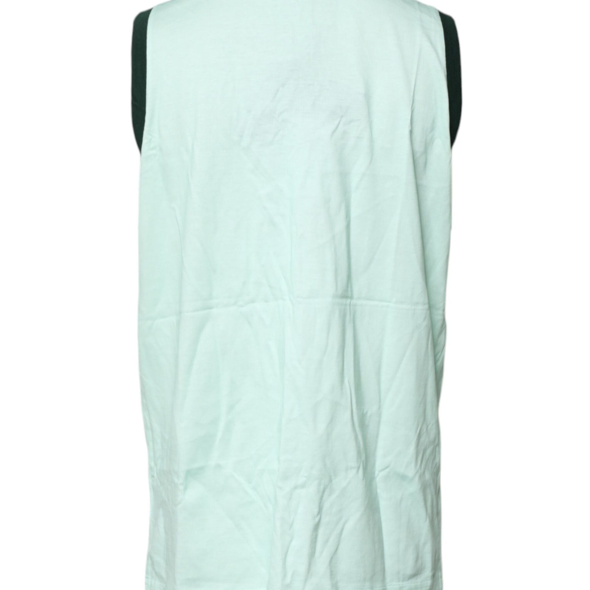 Dolce & Gabbana Light Green Graphic Print Sleeveless Tank T-shirt