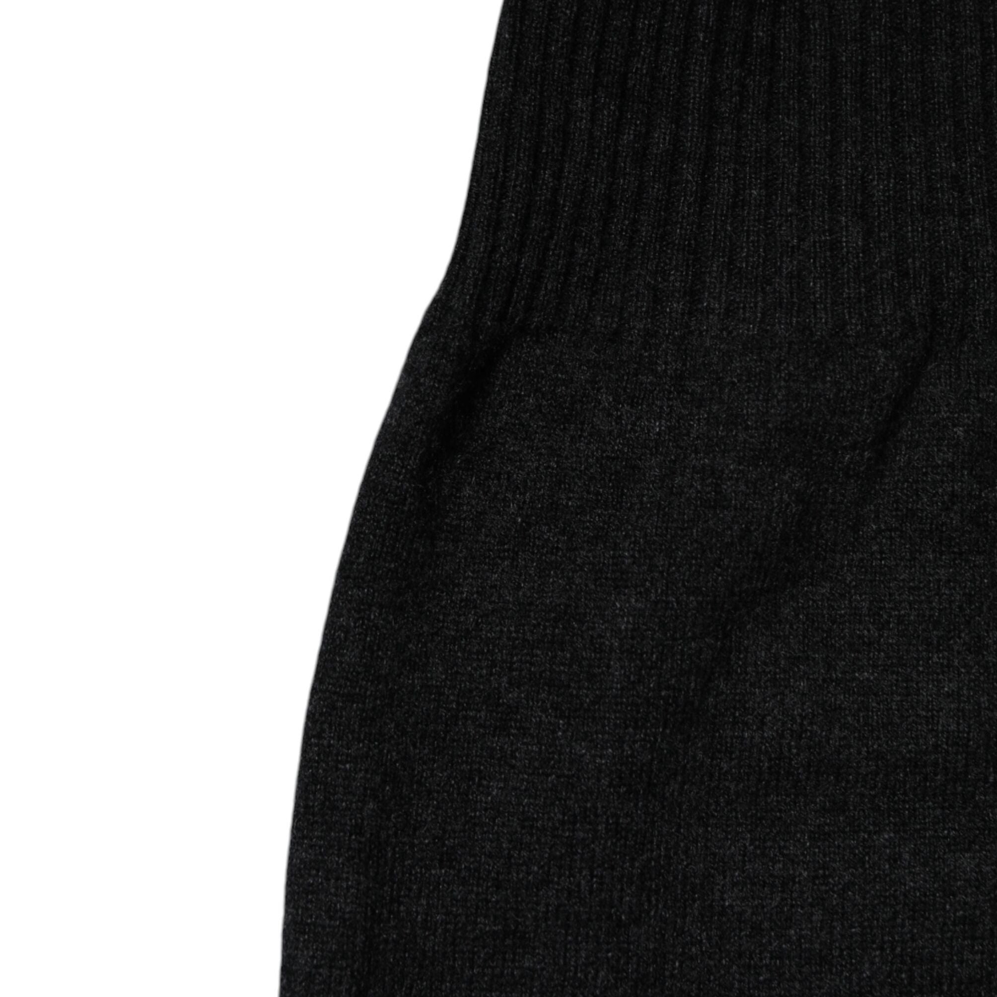 Dolce & Gabbana Black Cashmere Knitted Neck Warmer Foulard Scarf