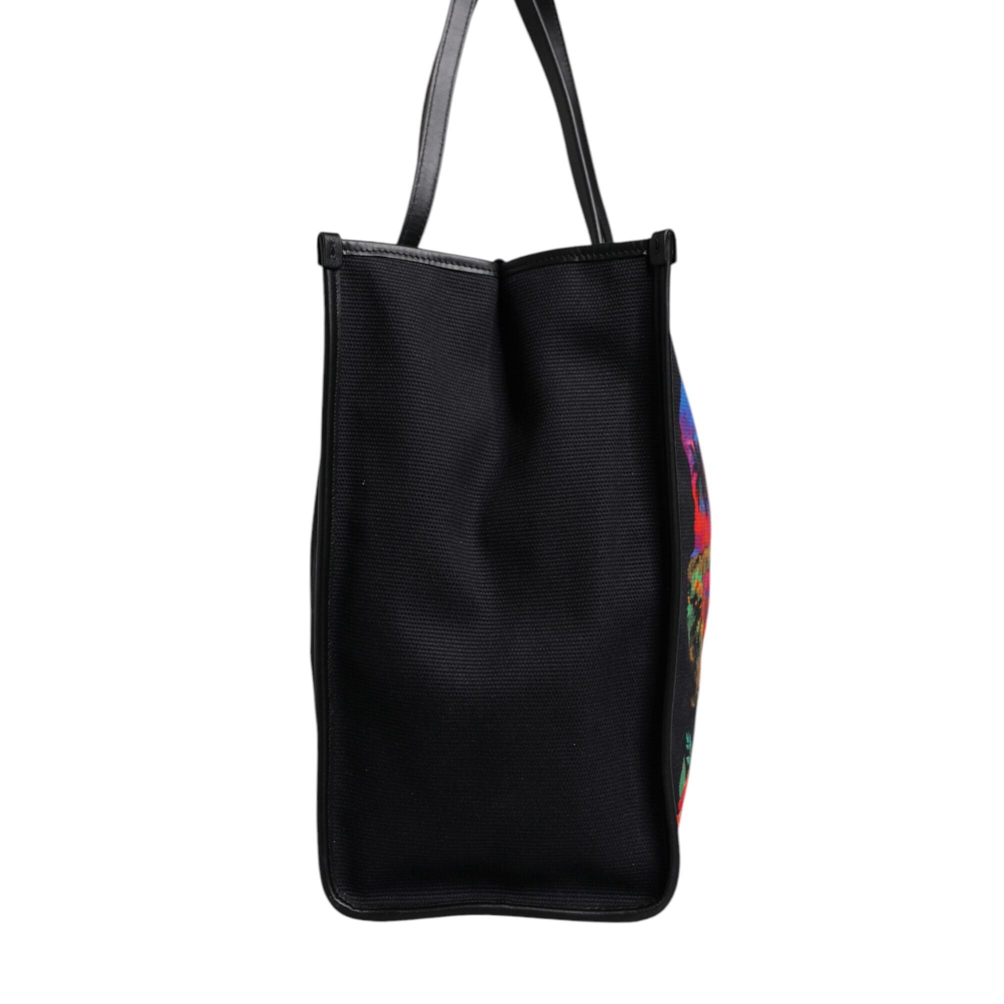 Dolce & Gabbana Multicolor Graphic Printed Top Handle Shopping Tote Bag