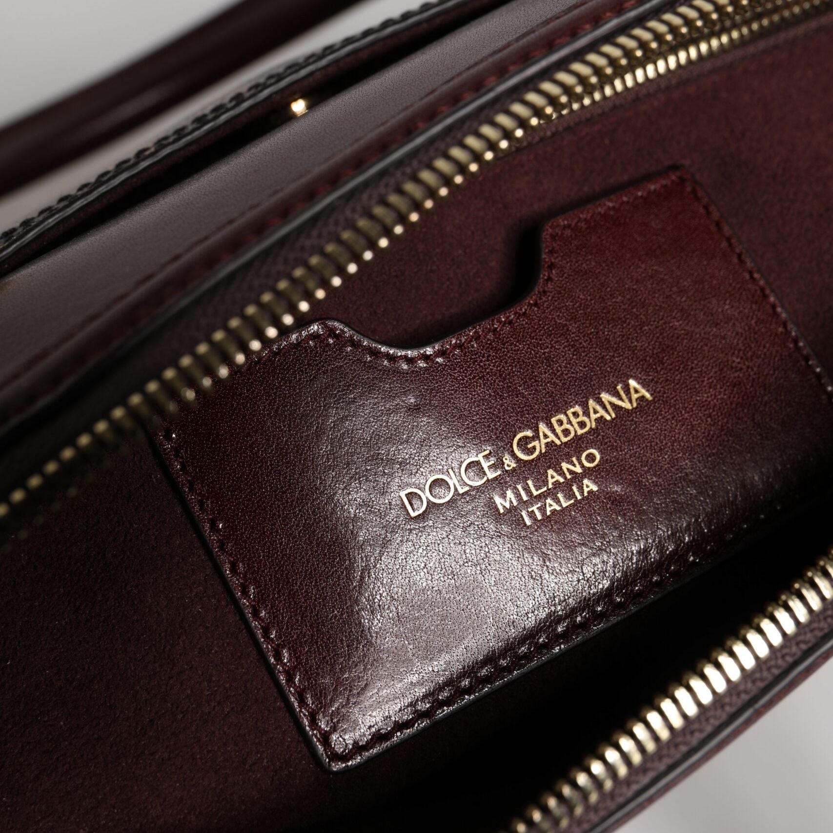 Dolce & Gabbana Brown Leopard Leather Shoulder Strap Duffle Bag