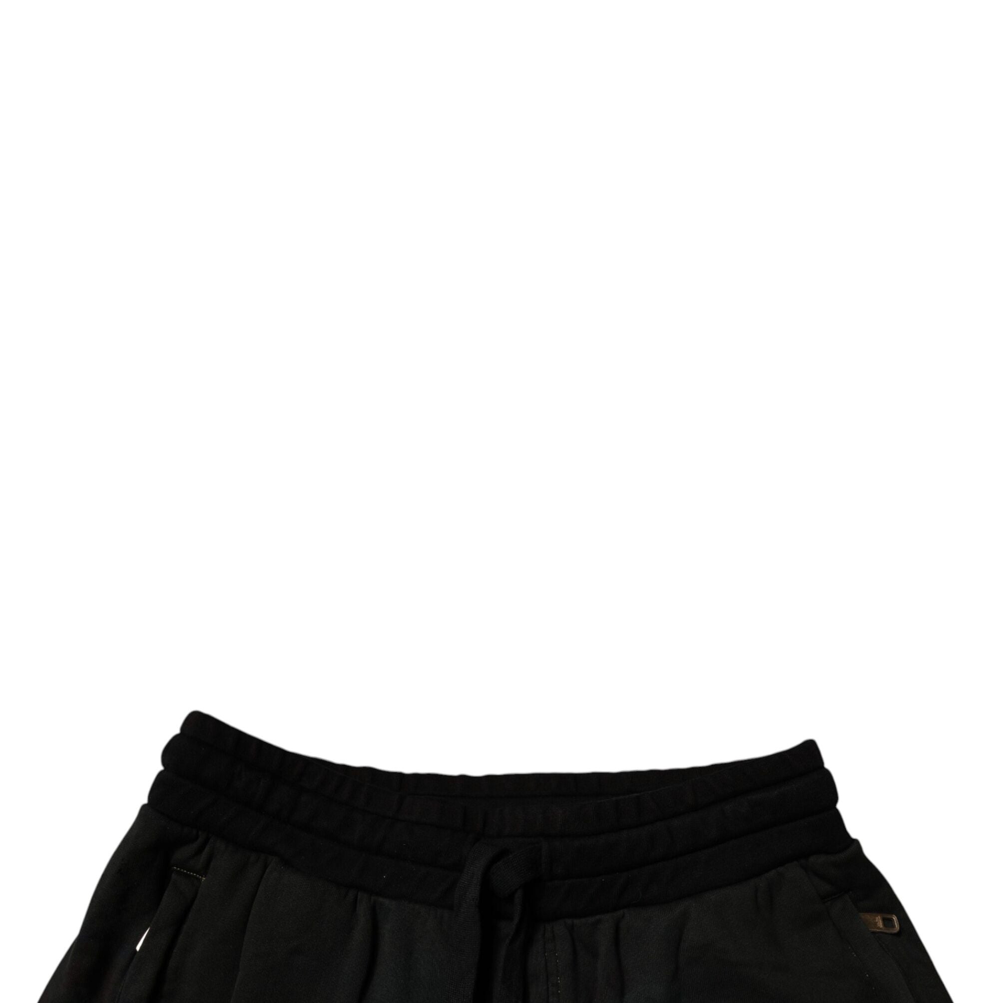 Dolce & Gabbana Black Cotton Sweatshorts Men Bermuda Shorts