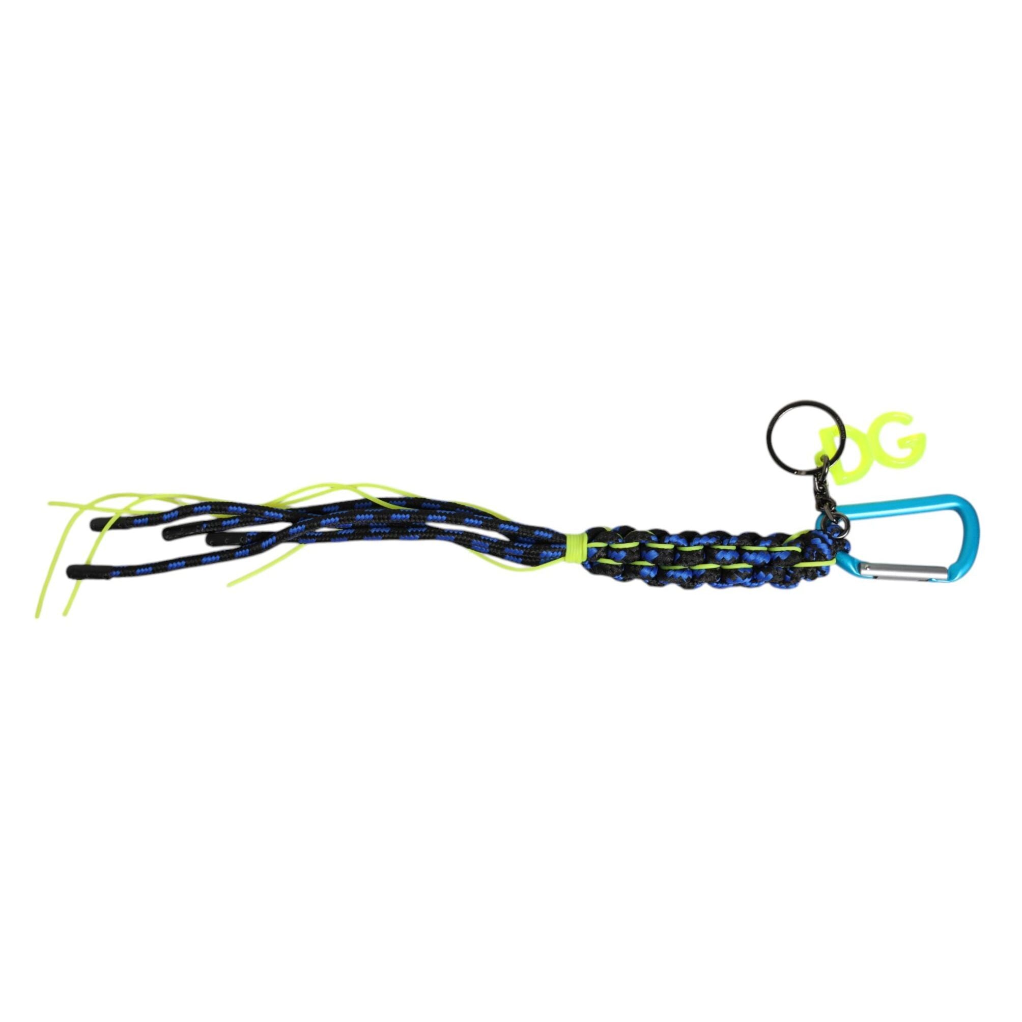 Dolce & Gabbana Multicolor Tape String DG Logo Keychain Polyester Keyring