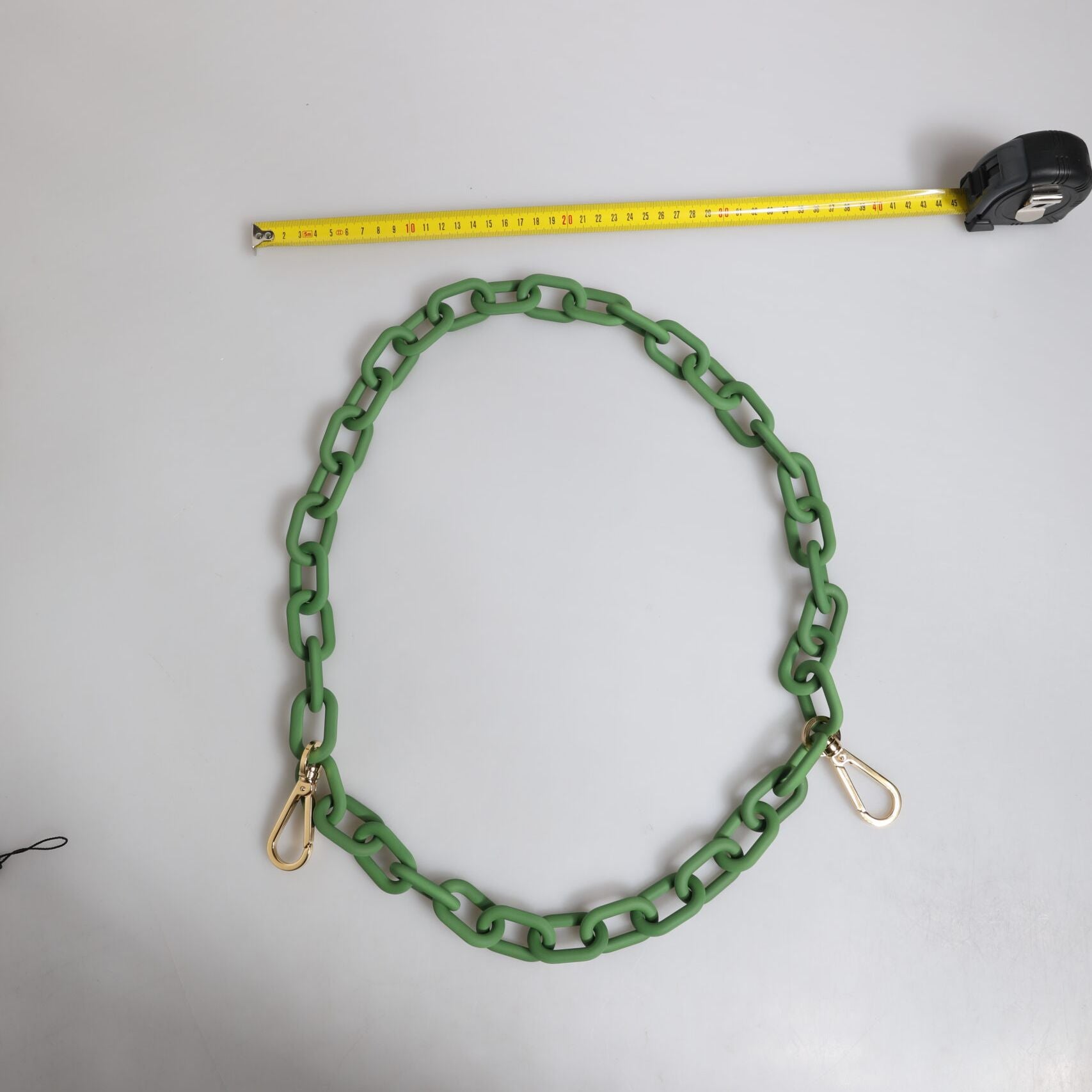 Dolce & Gabbana Green Plexy Acrylic Chunky Gold Hardware Wallet Chain