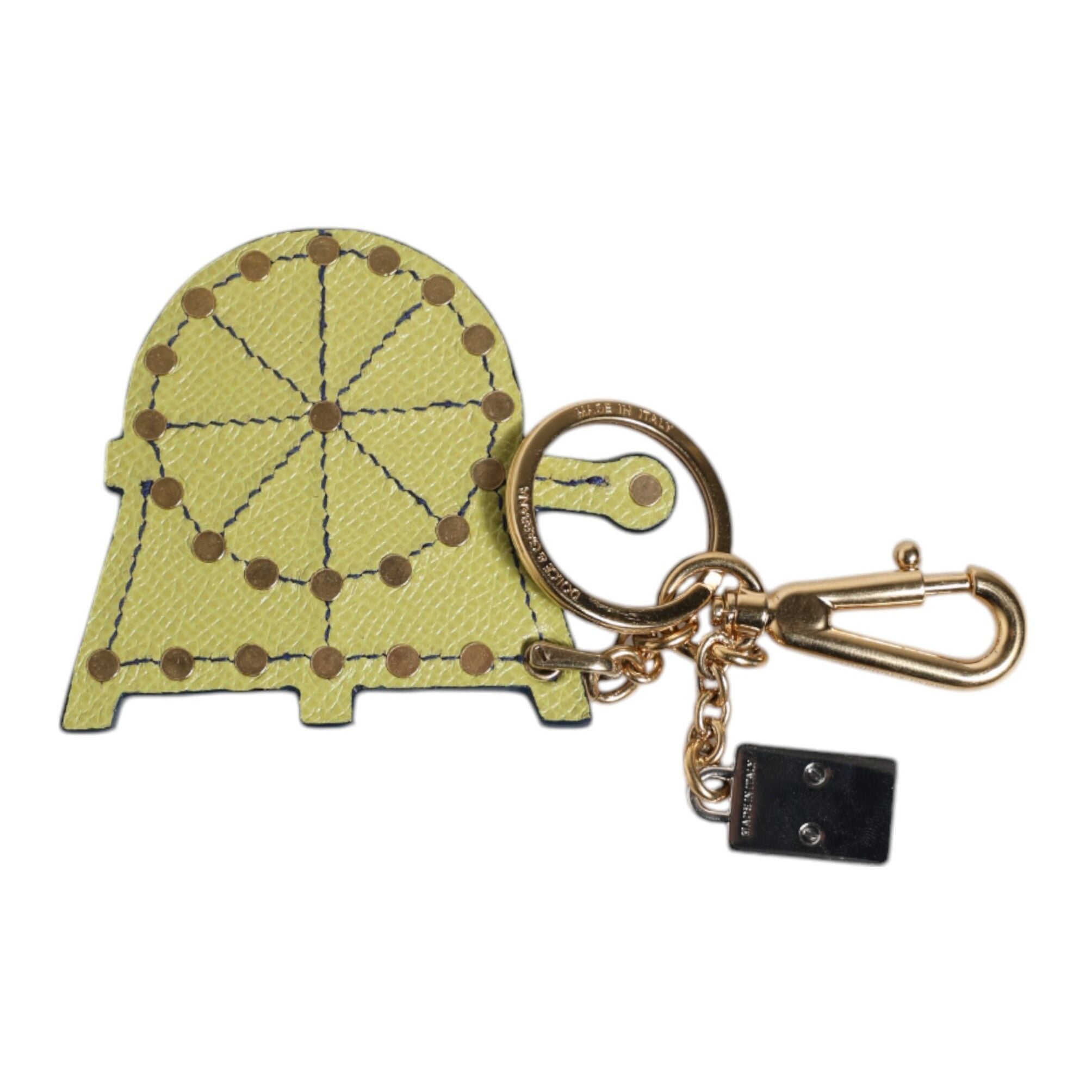 Dolce & Gabbana Multicolor Gold Tone Carretto Keychain Keyring