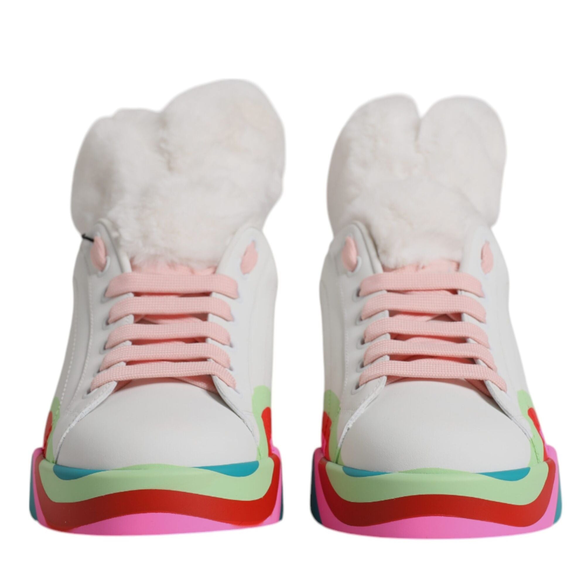 Dolce & Gabbana Multicolor Low Top Trainers Sneakers Shoes