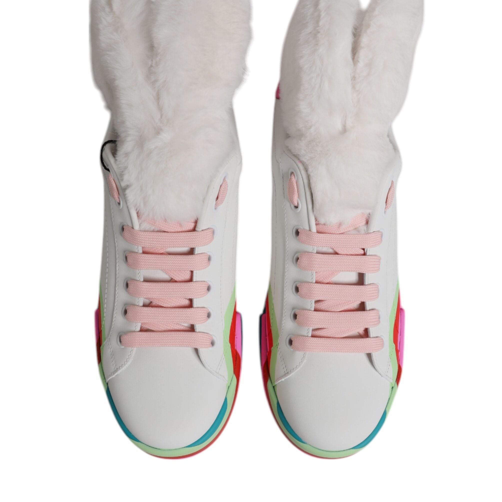 Dolce & Gabbana Multicolor Low Top Trainers Sneakers Shoes