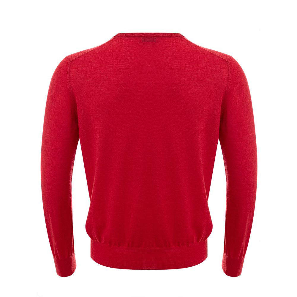 Gran Sasso Red Wool Sweatshirt