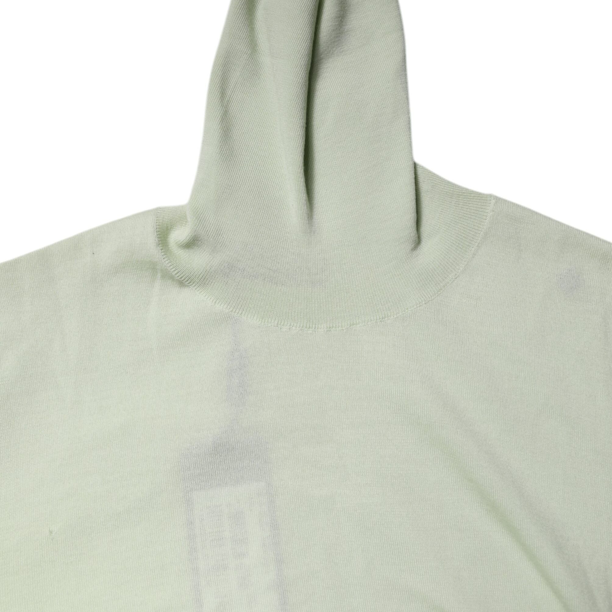 Dolce & Gabbana Light Green Wool Turtleneck Pullover Sweater