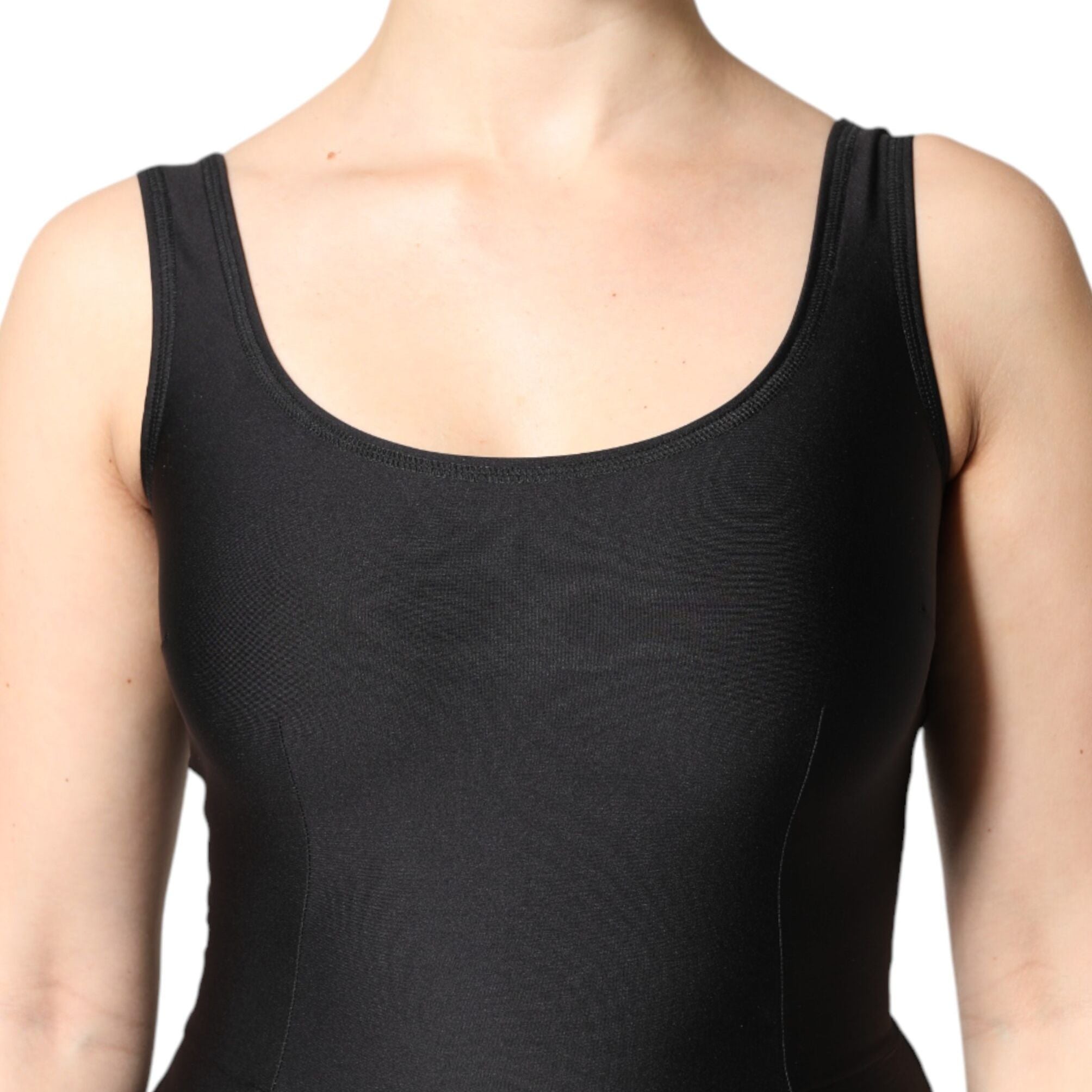 Dolce & Gabbana Black Sleeveless Bodycon Women Jumpsuit Dress