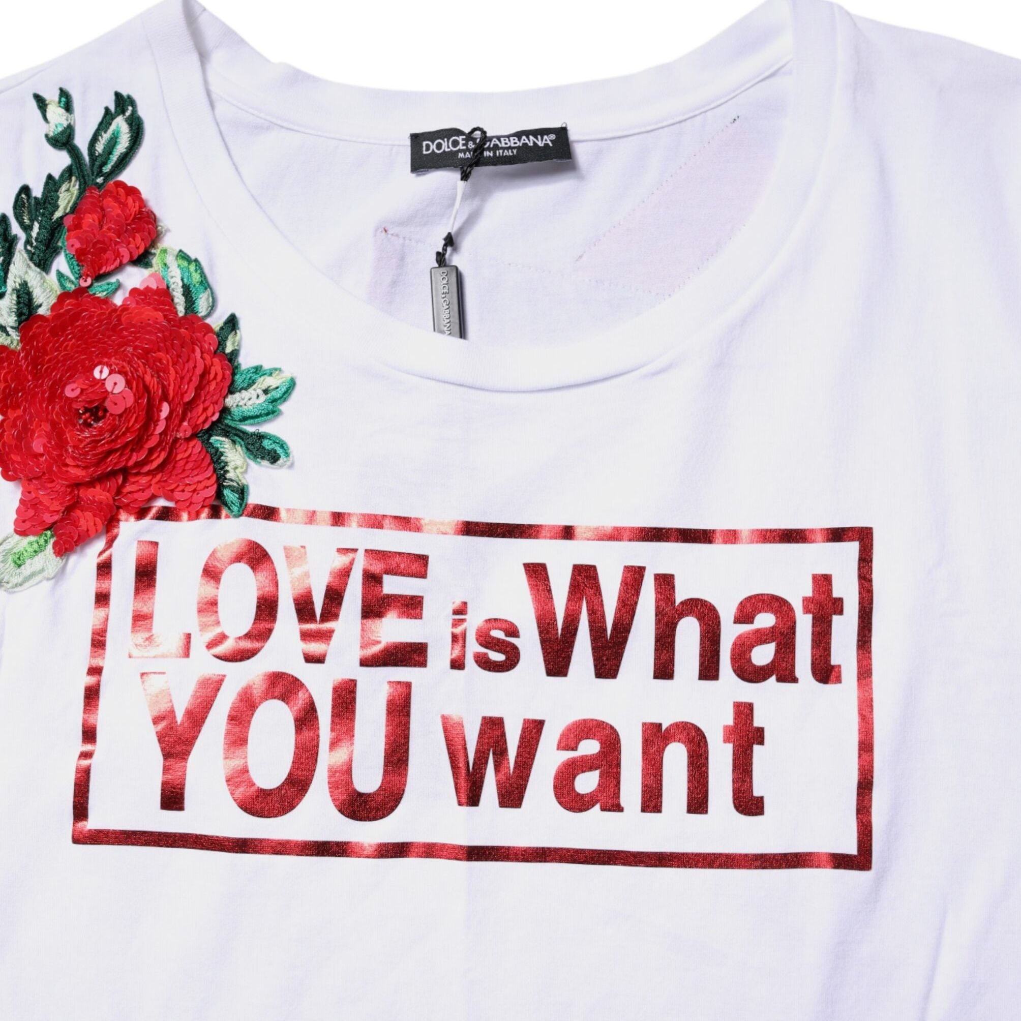 Dolce & Gabbana White Floral Graphic Print Sleeveless Tank Top