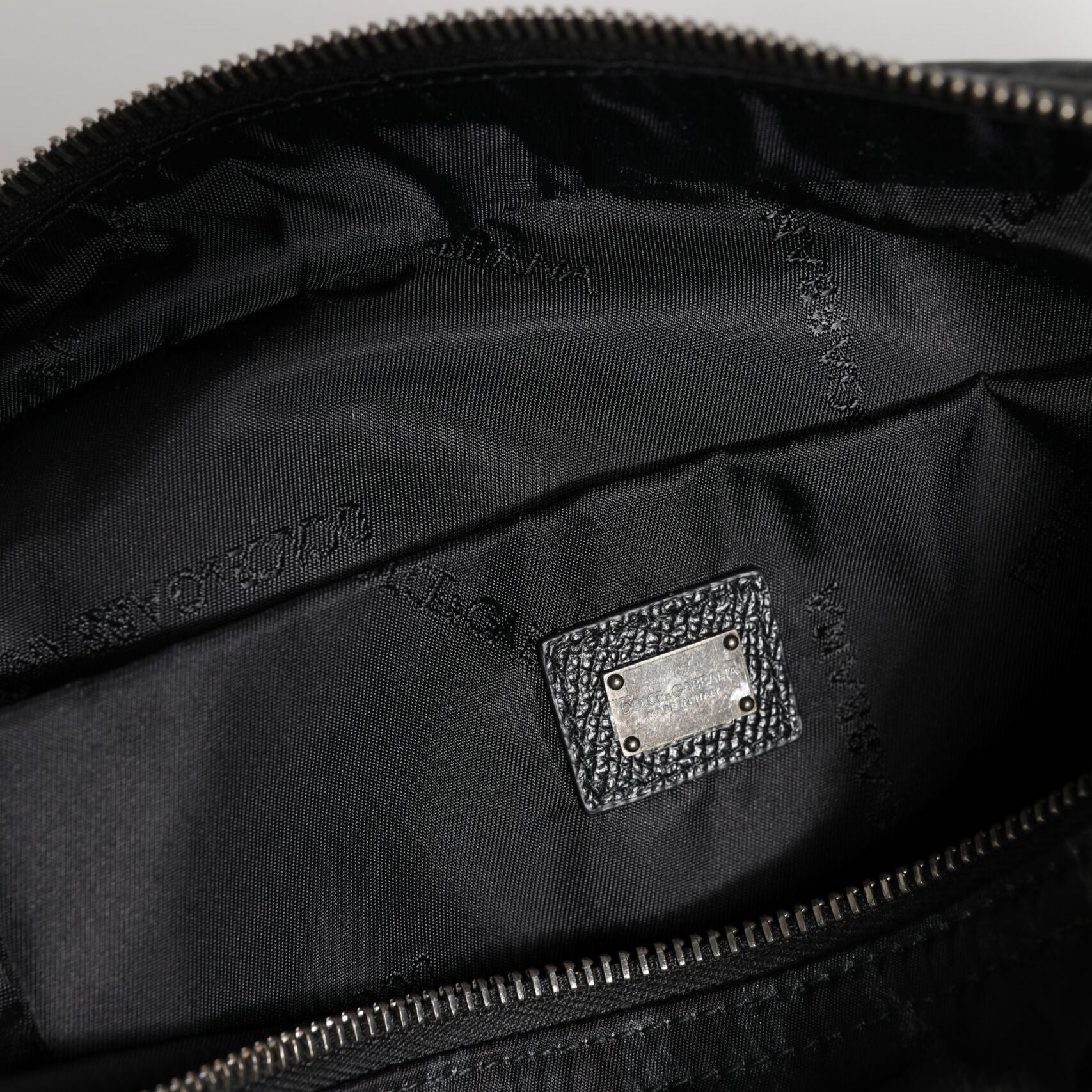 Dolce & Gabbana Black Gray Leopard DG Logo Belt Waist Fanny Pack Bag