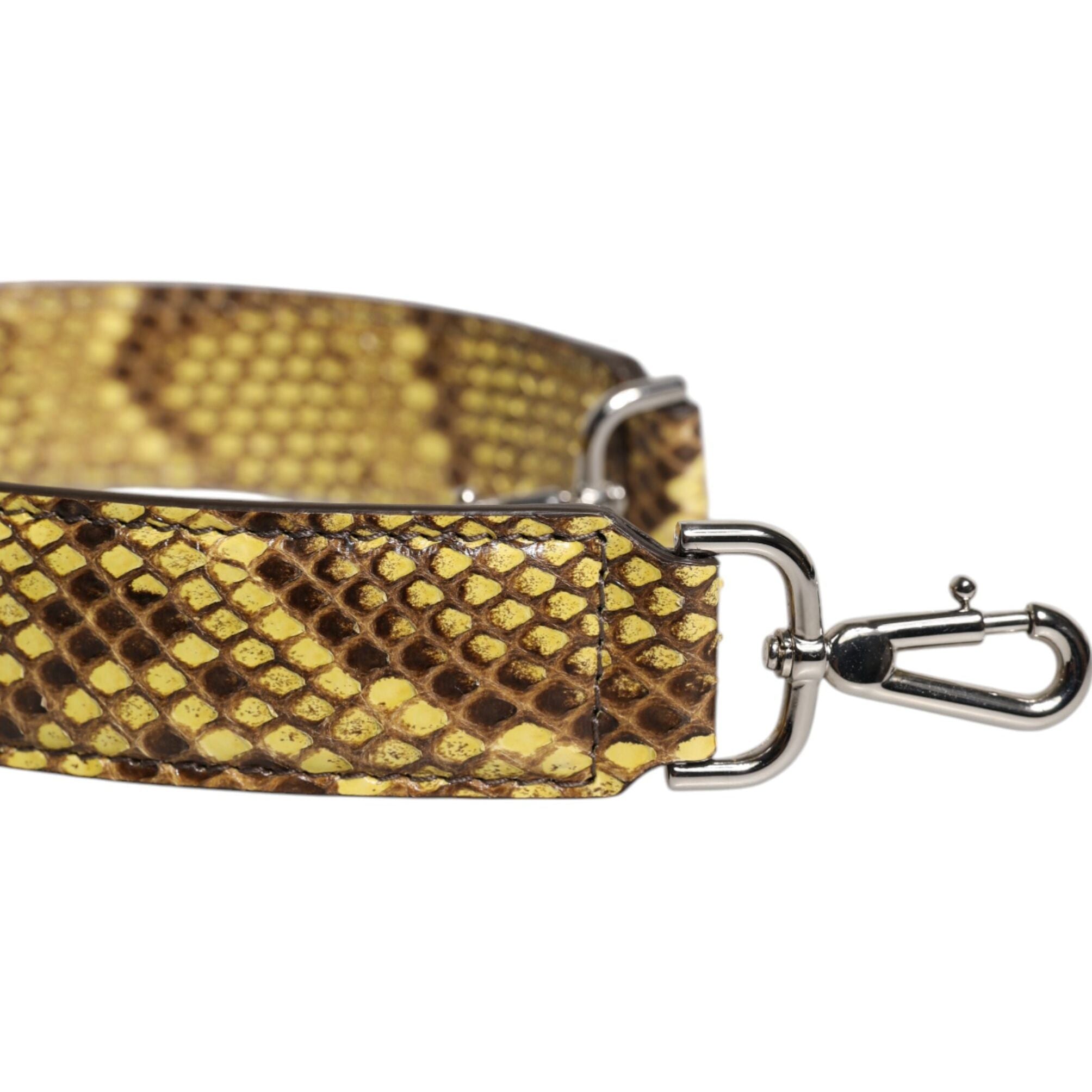Dolce & Gabbana Yellow Exotic Leather Bag Shoulder Strap