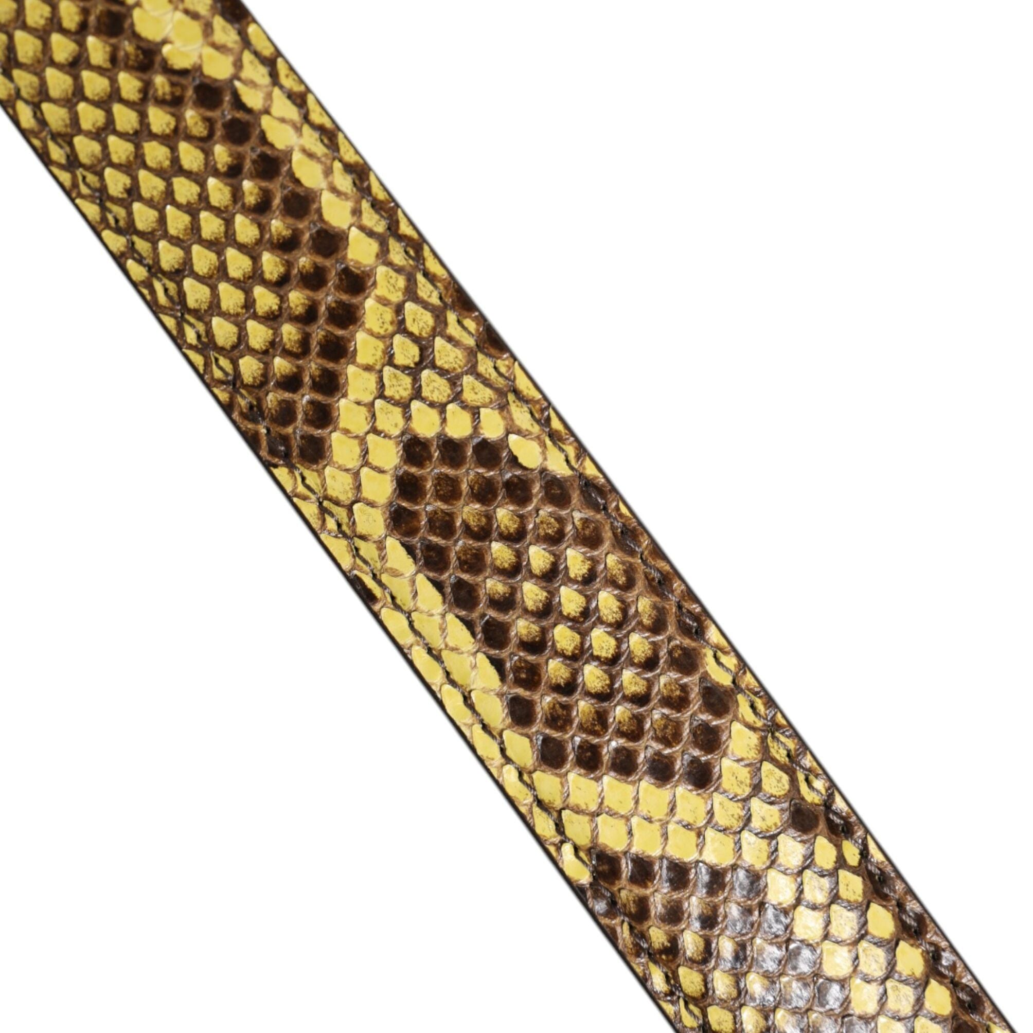 Dolce & Gabbana Yellow Exotic Leather Bag Shoulder Strap