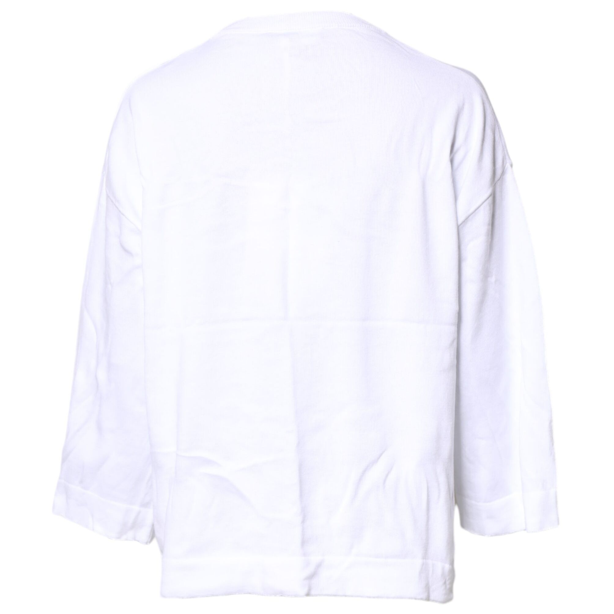 Love Moschino White Graphic Print Cotton Long Sleeves T-shirt