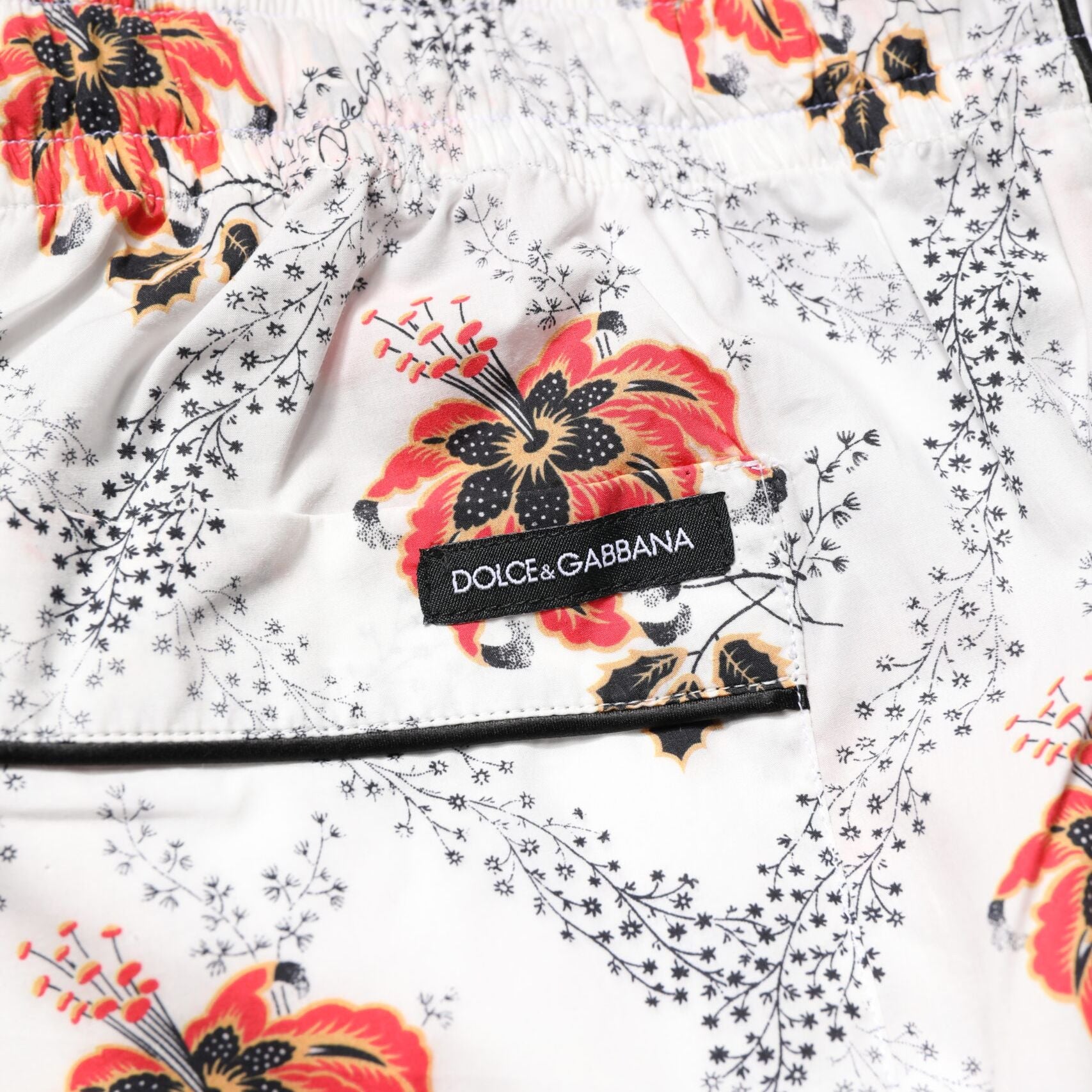 Dolce & Gabbana Multicolor Floral Print Cotton Pajama Set Sleepwear