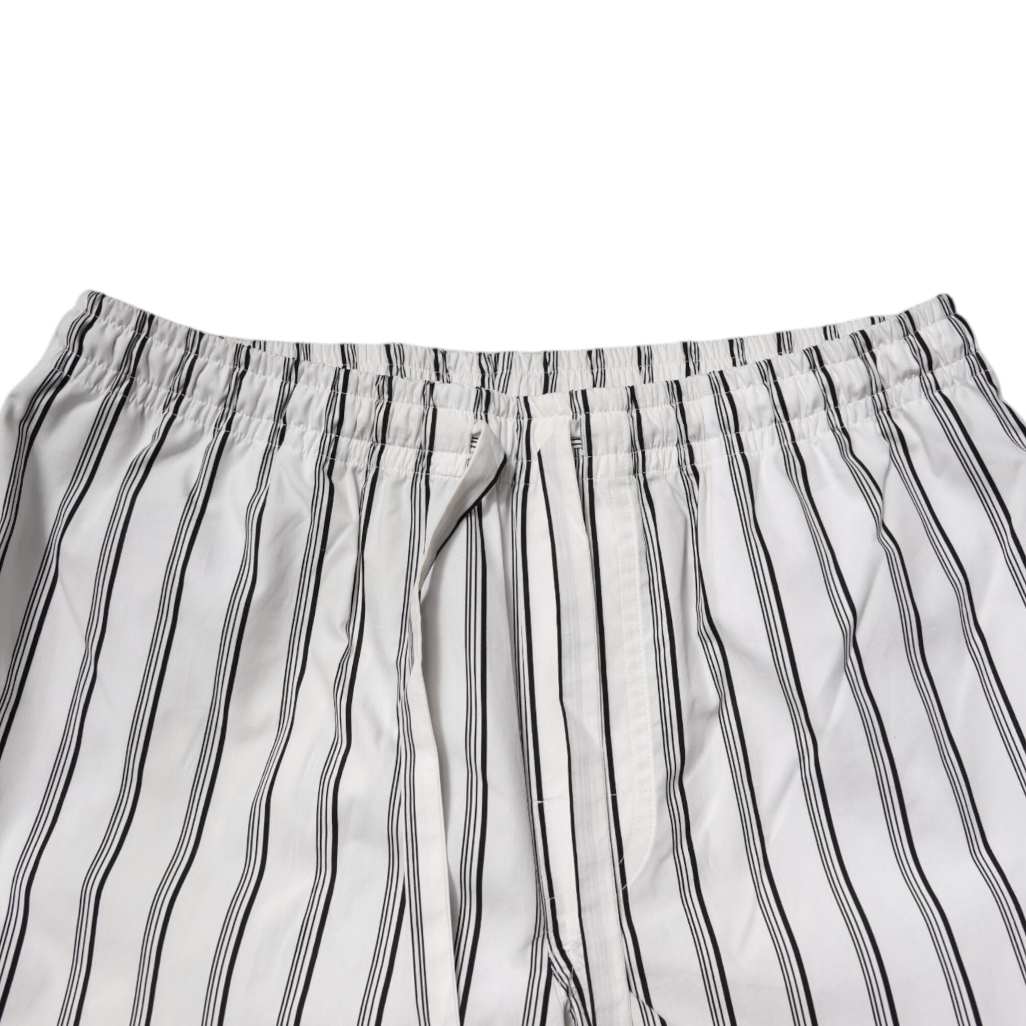 Dolce & Gabbana White Black Stripes Cotton Men Pajama Set Sleepwear